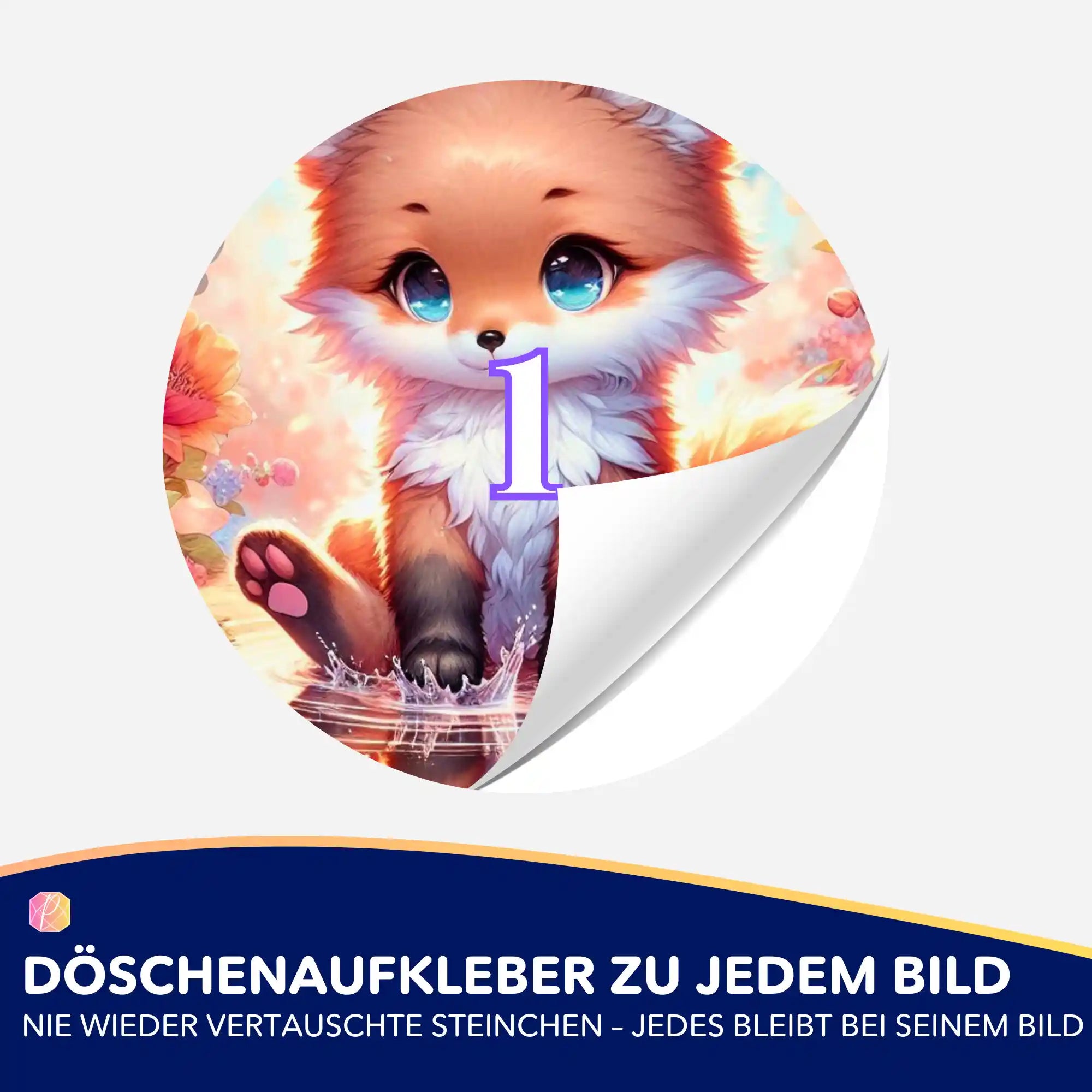 Döschenaufkleber - Ein kleiner Moment Glück