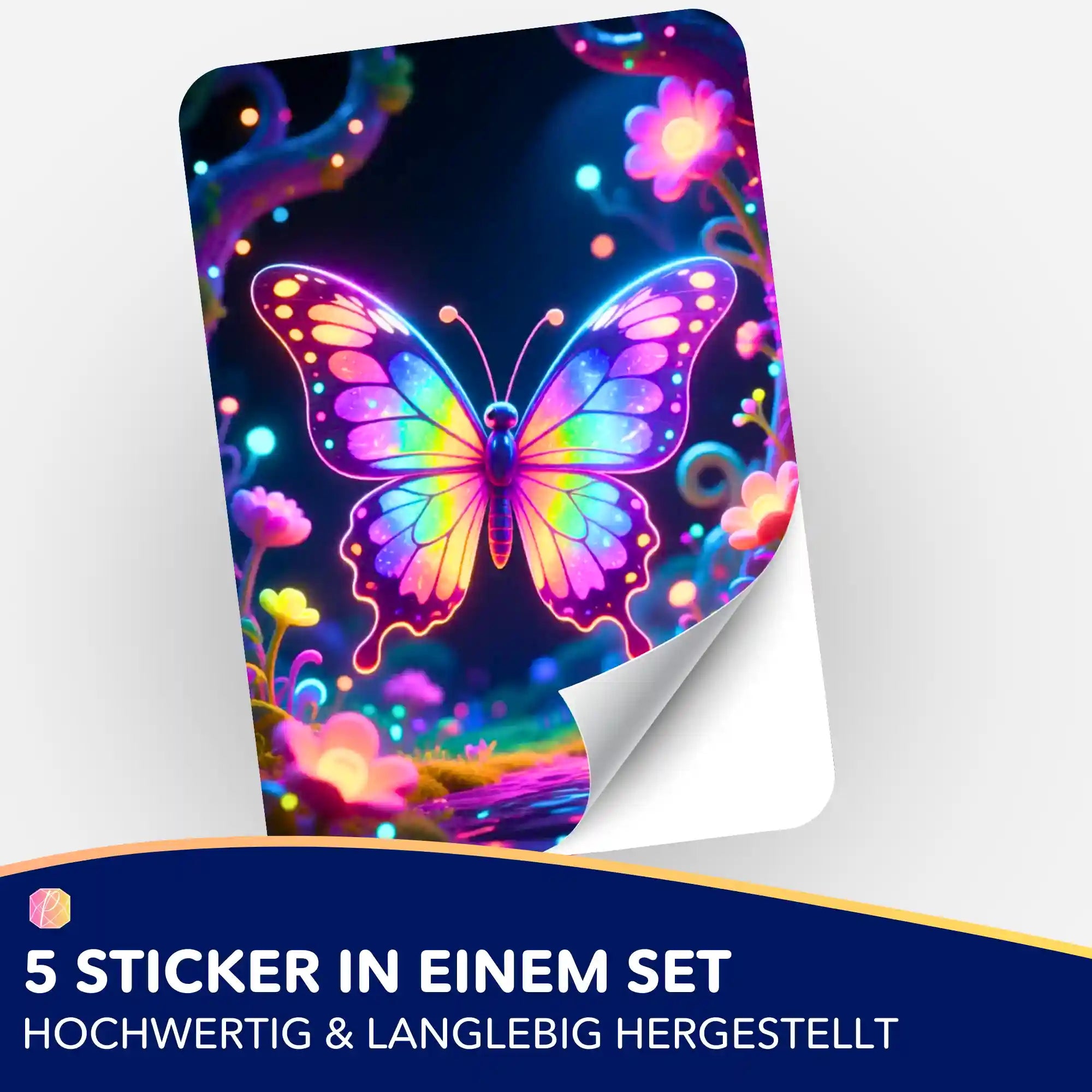 Aufkleber 5er-Set - Flügel der Schleier