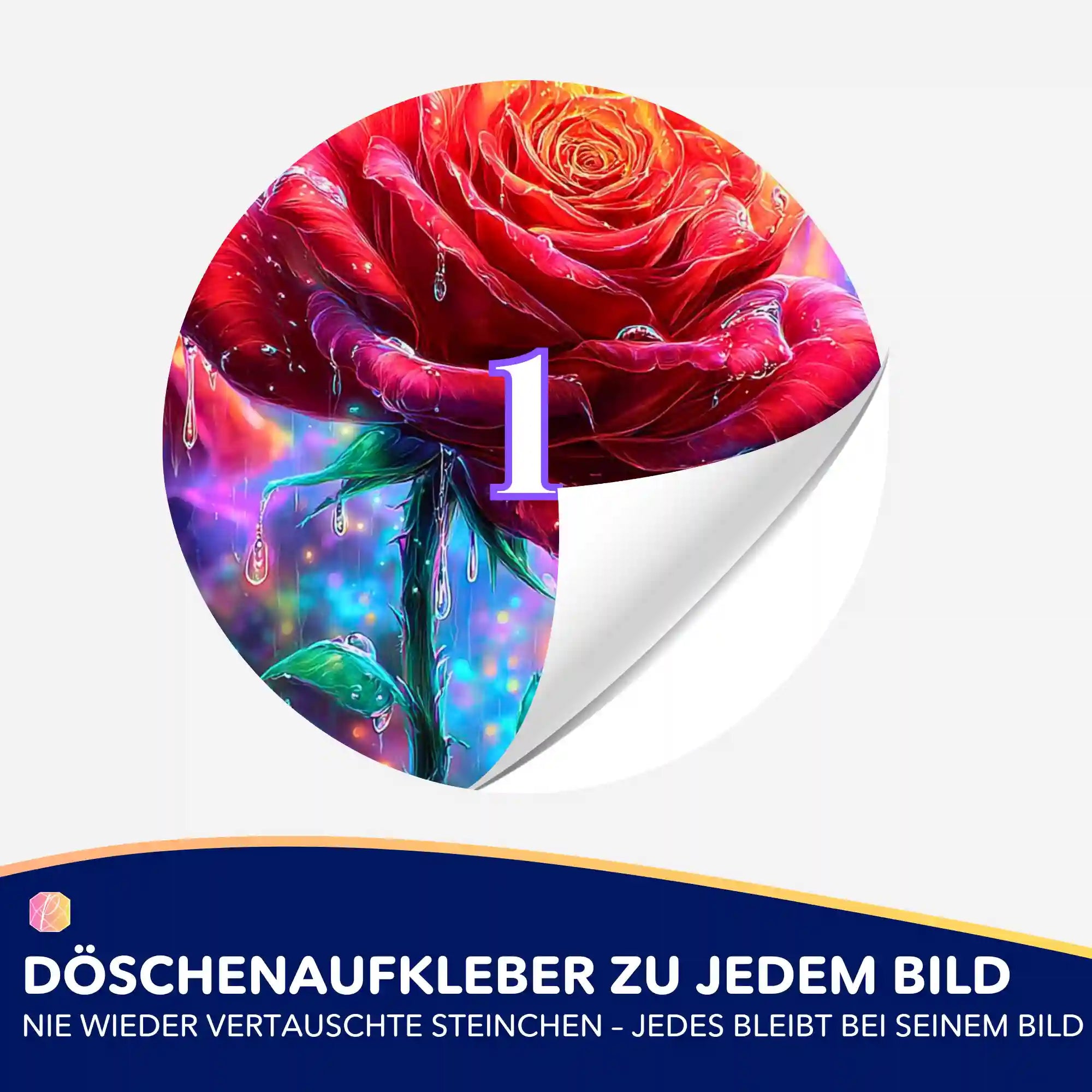 Döschenaufkleber - Regentanz
