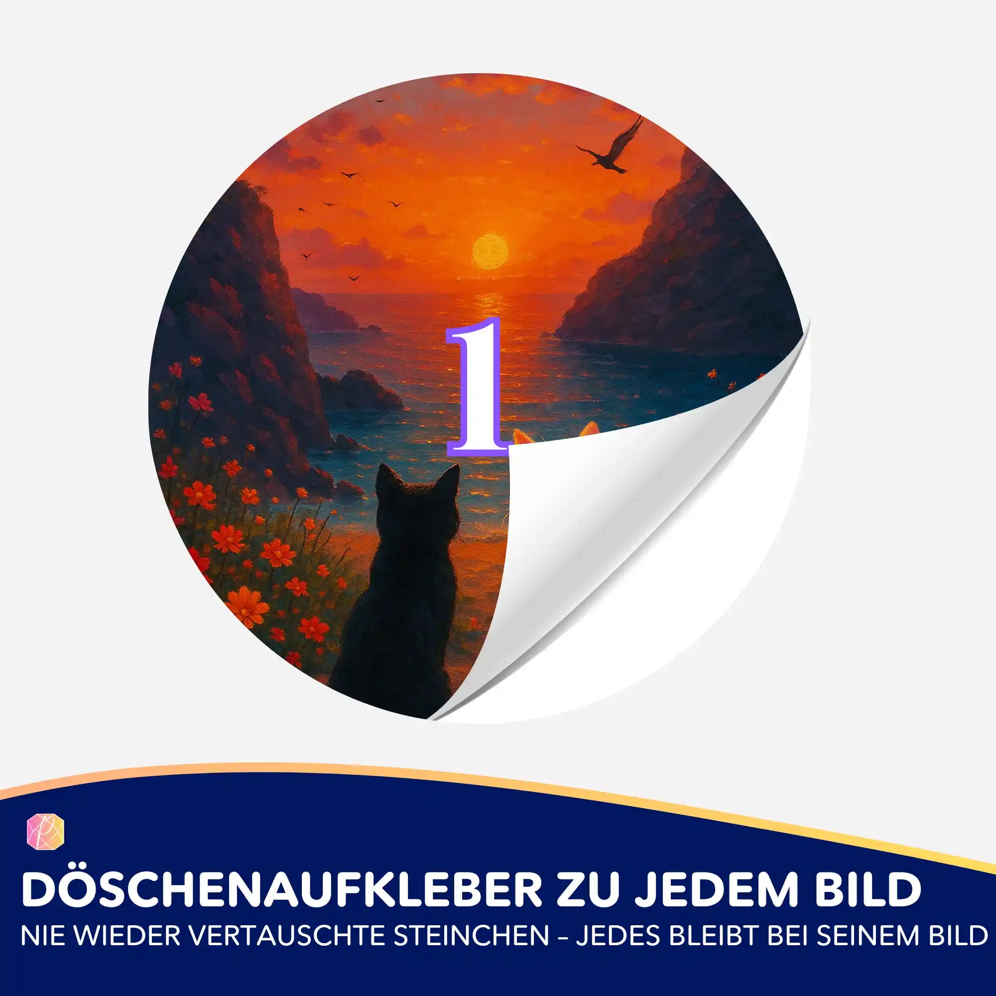 Döschenaufkleber - Jennifer Special - Wir zwei Katzen