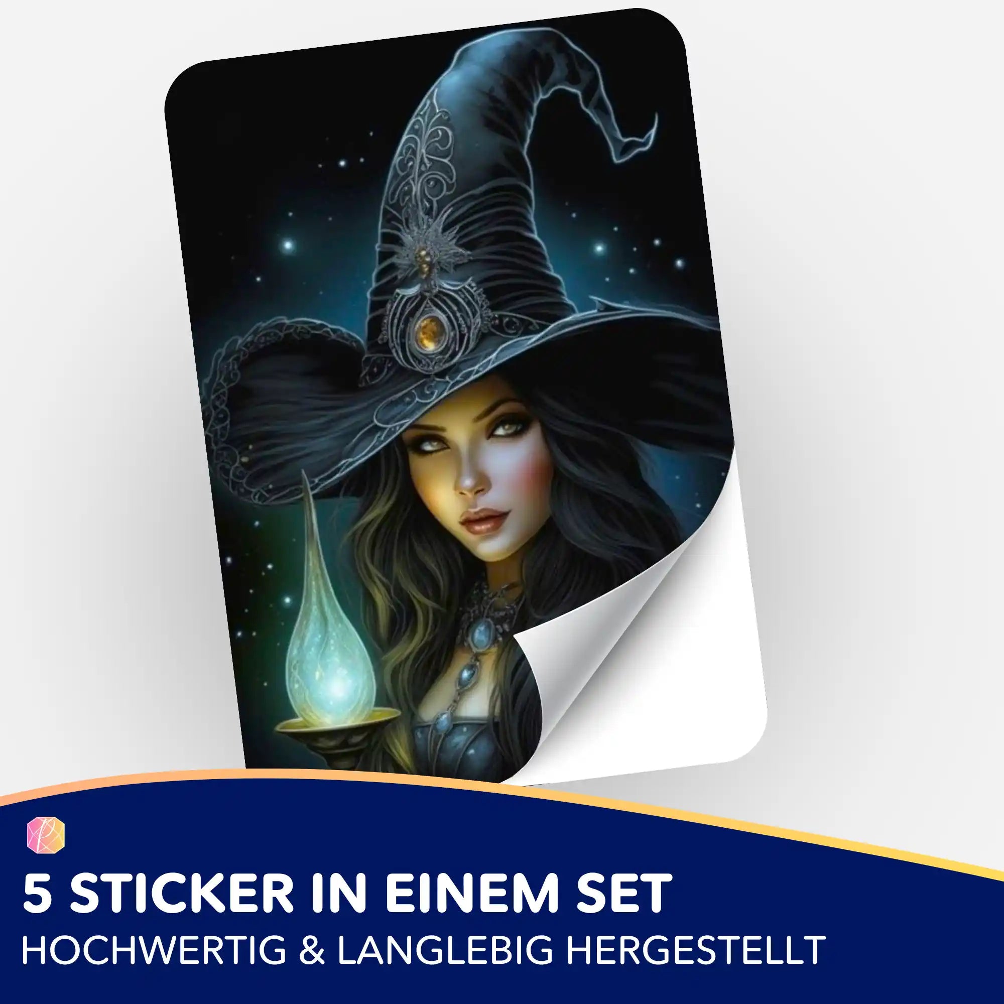 Aufkleber 5er-Set - Amalie - die wunderschöne Hexe "Limited Edition"
