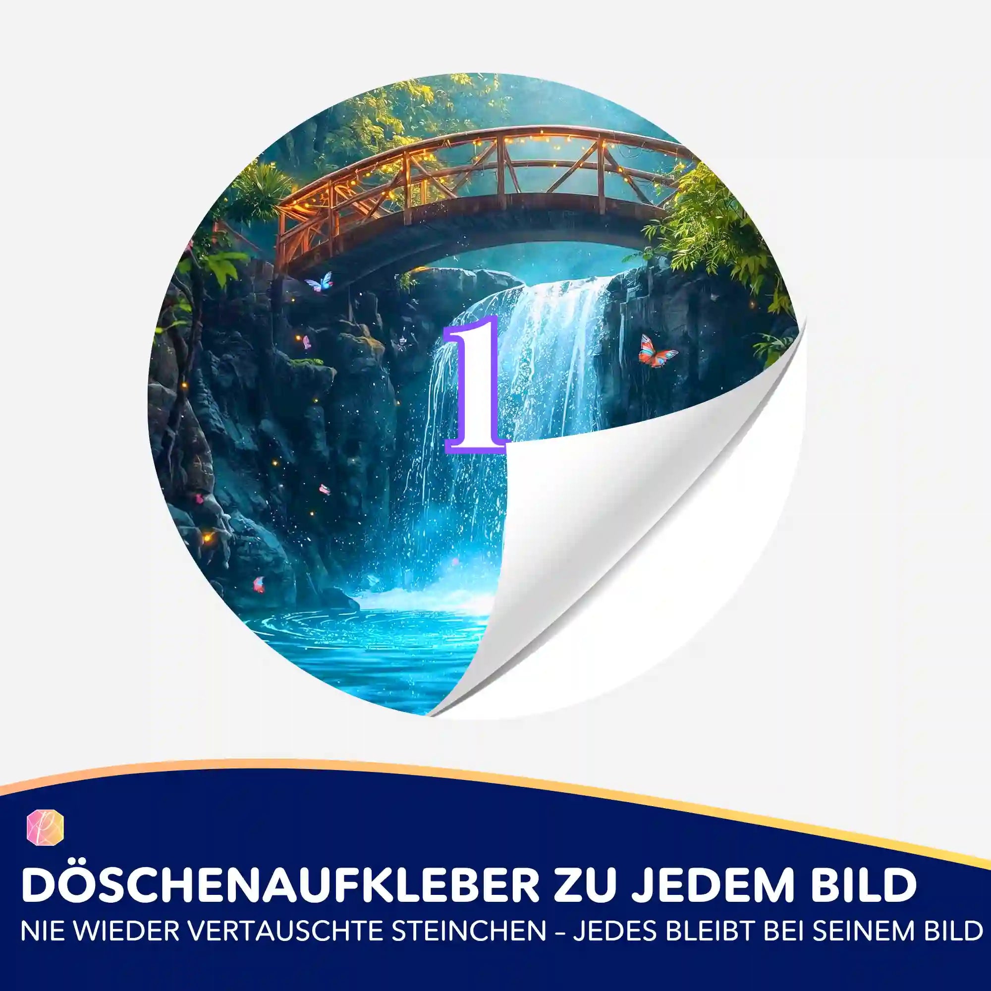 Döschenaufkleber - Brücke der Träume