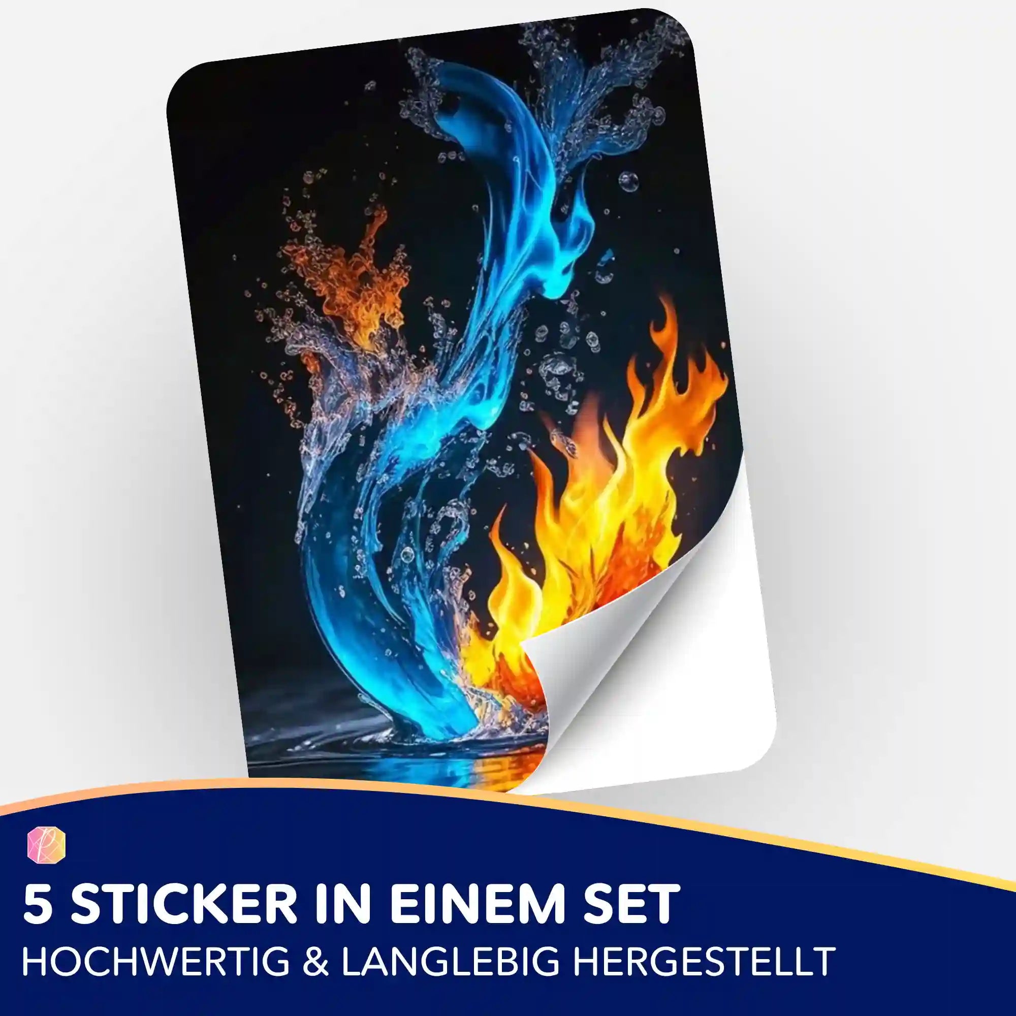 Aufkleber 5er-Set - Zusammenspiel der Elemente "Limited Edition"