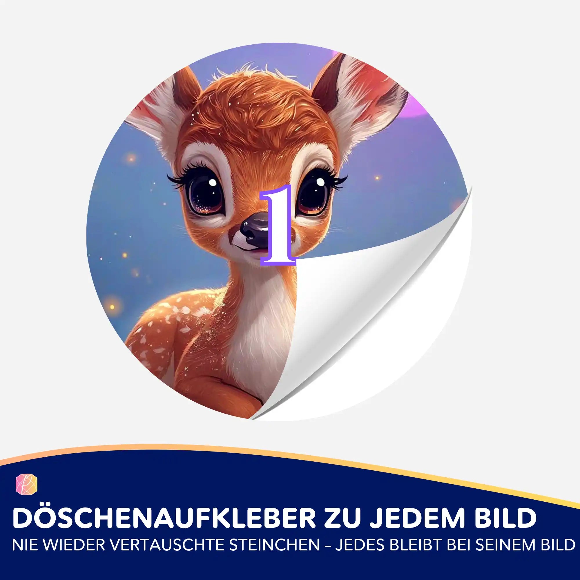 Döschenaufkleber - Blütenkitz