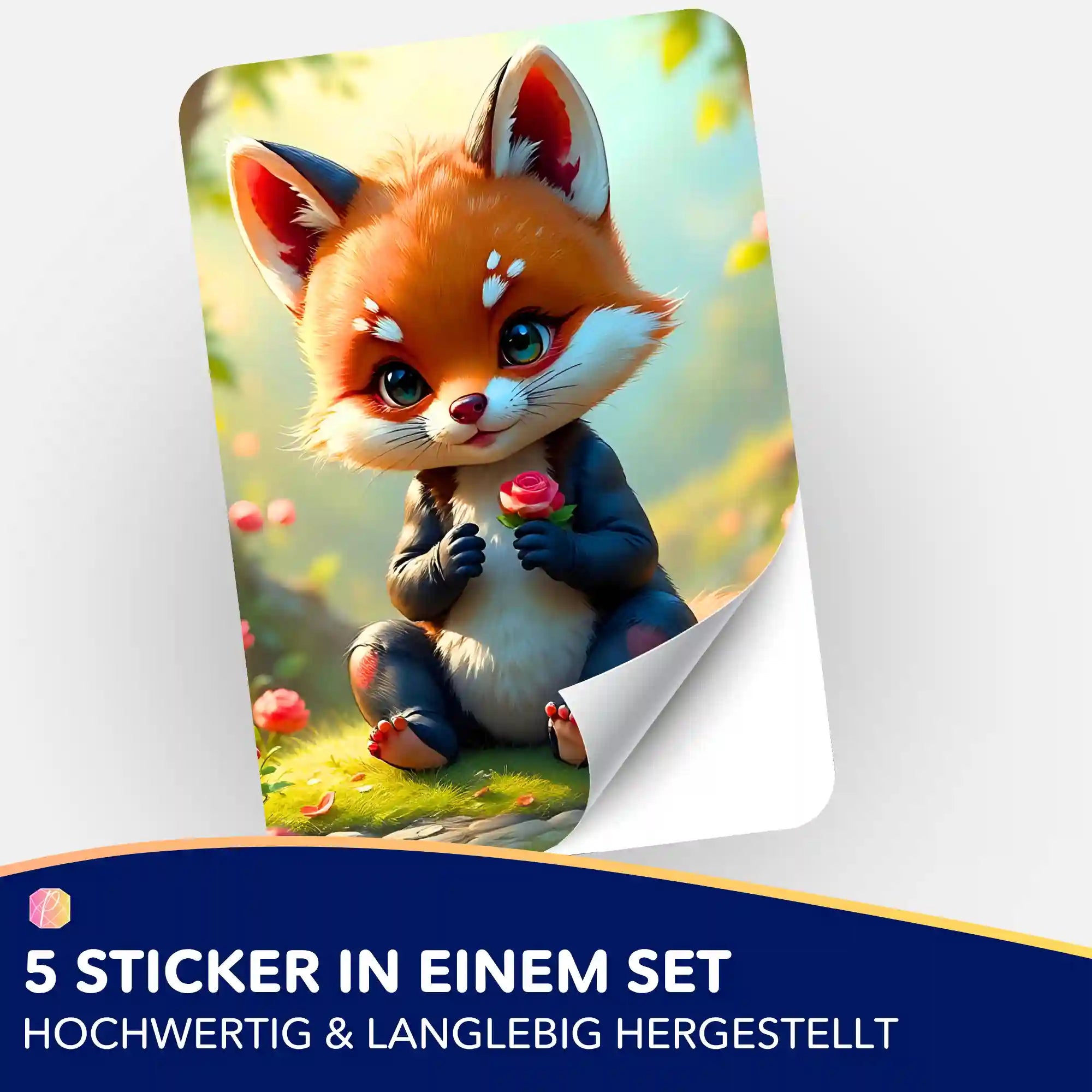 Aufkleber 5er-Set - Fuchs Kasper