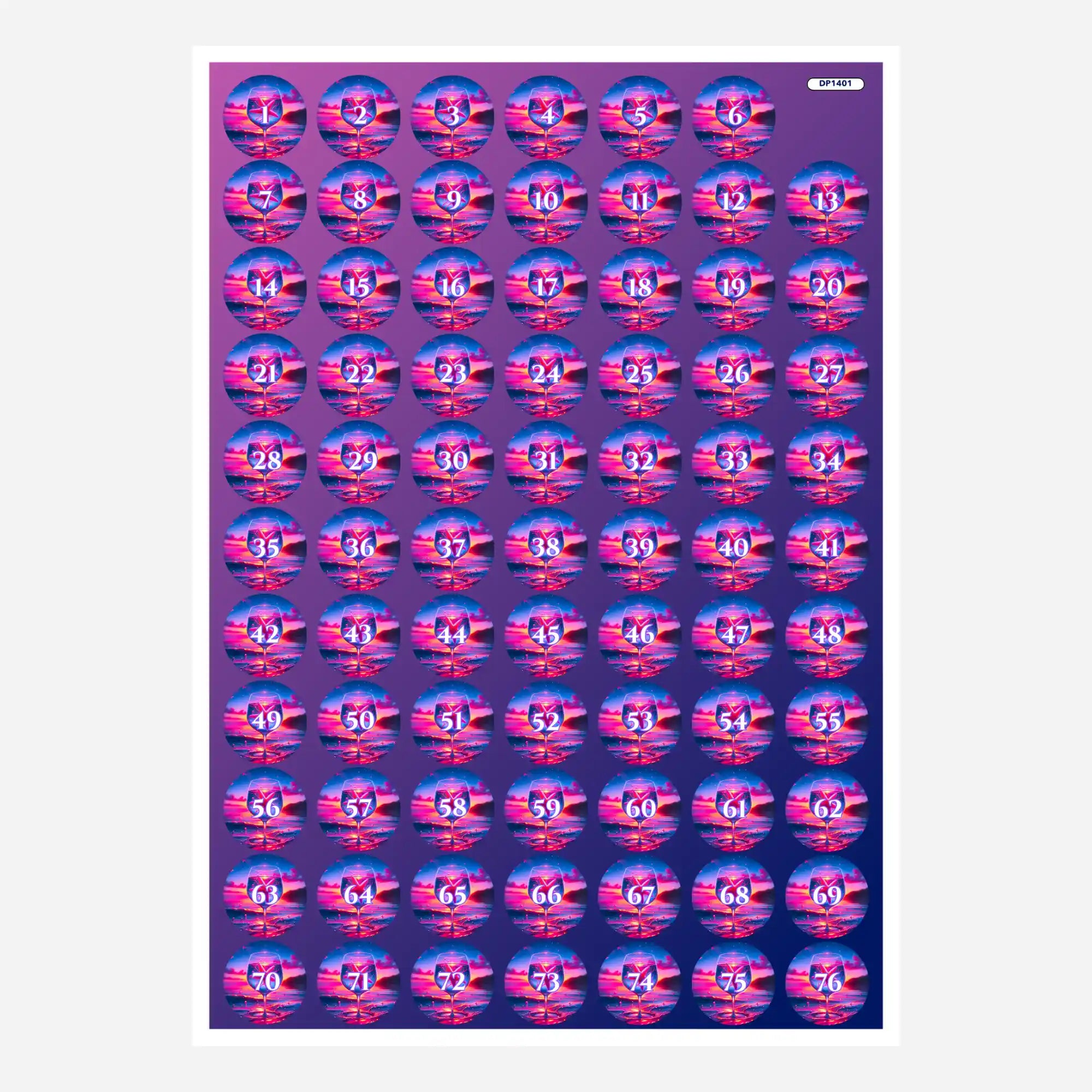 Döschenaufkleber - Seesternzauber