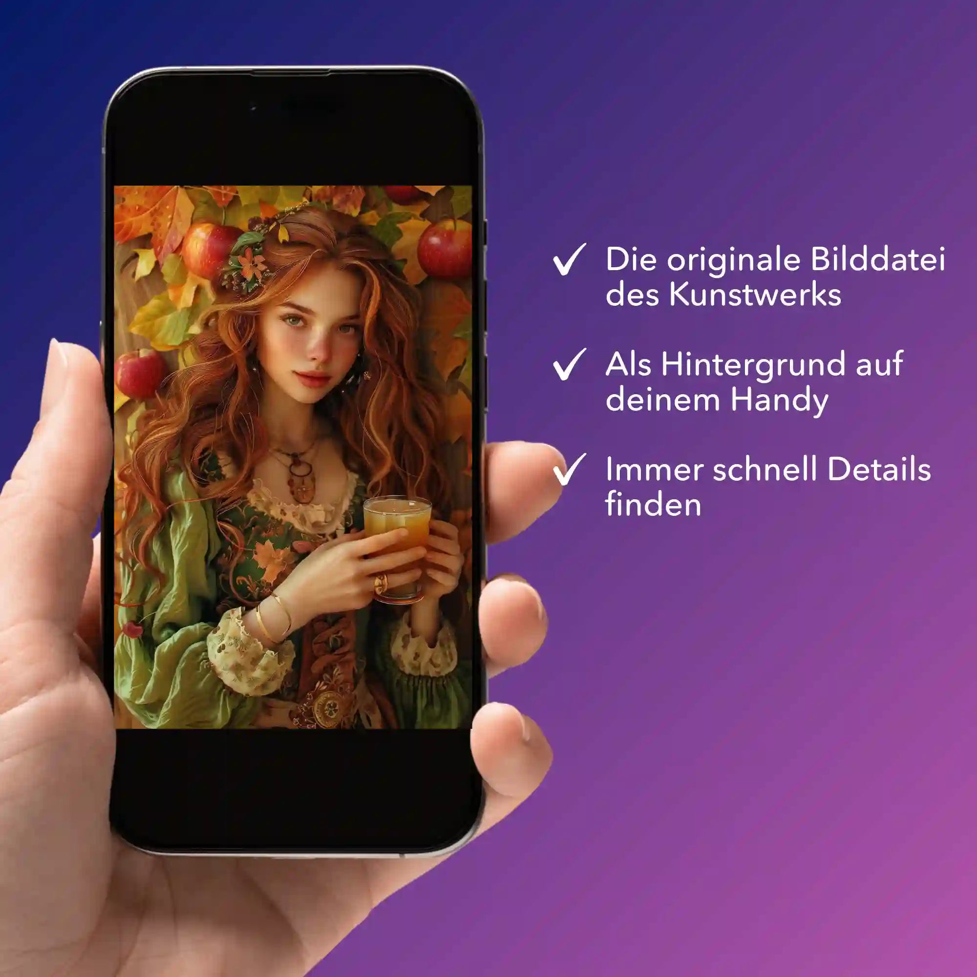 Digitale Bildmappe - Susen Pfifferling - Apfelmädchen Ruby