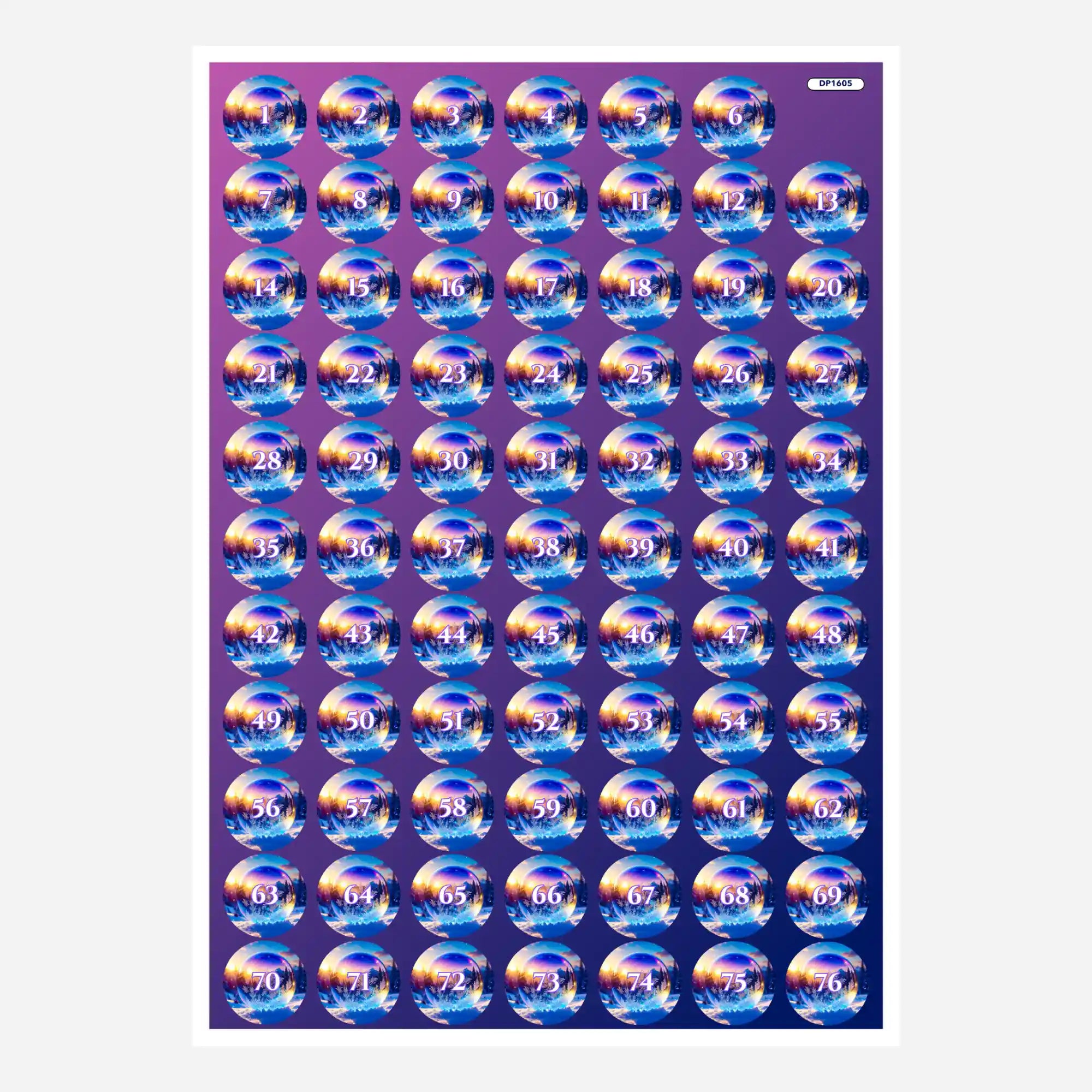 Döschenaufkleber - Kristallwelt