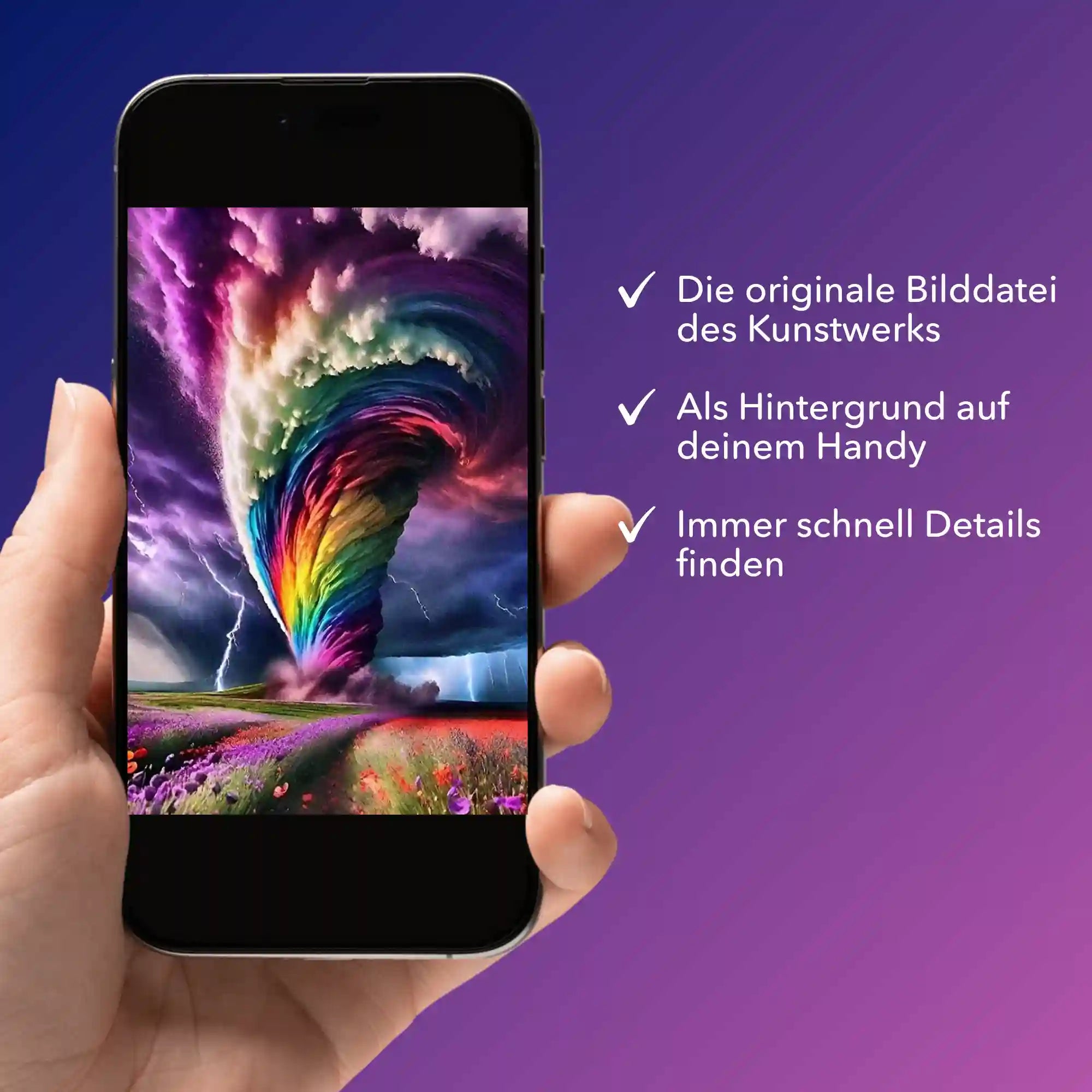 Digitale Bildmappe - Wirbelsturm der Farben