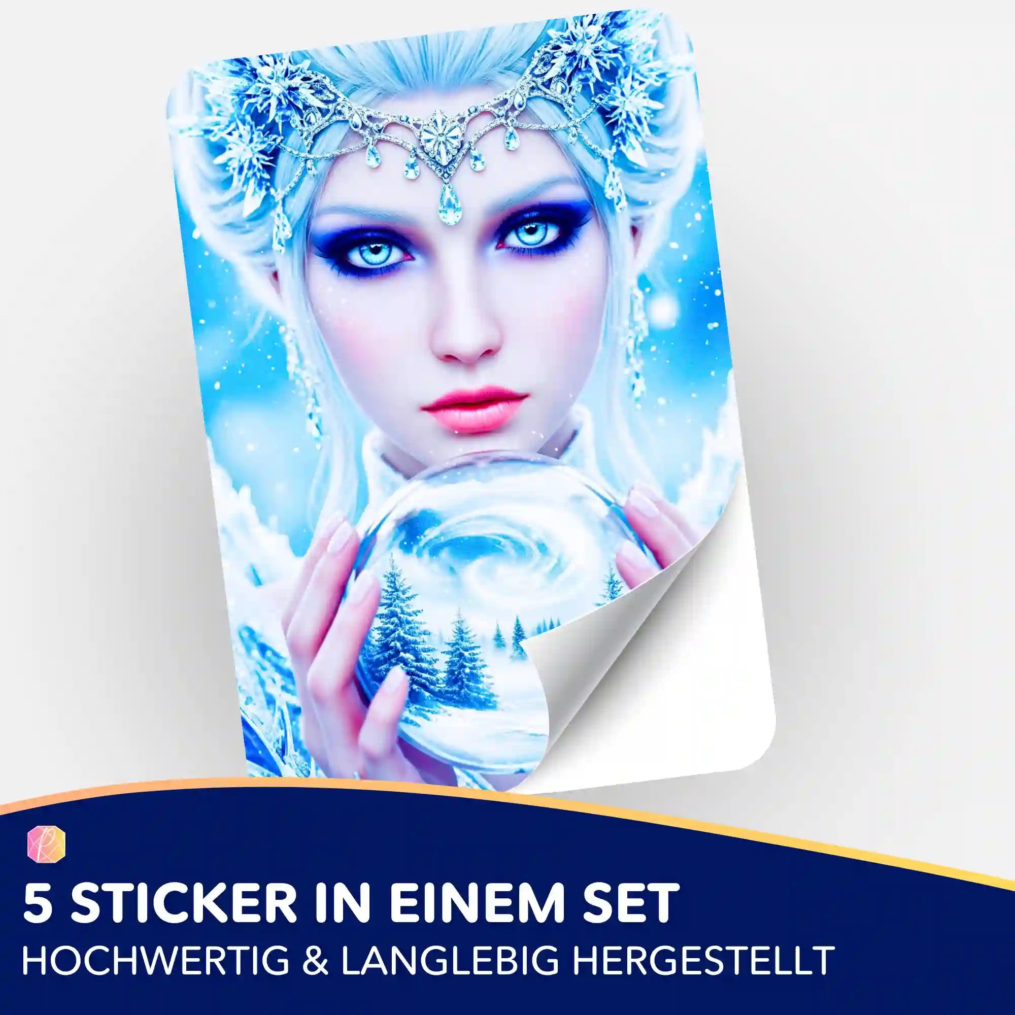 Aufkleber 5er-Set - Eiskönigin