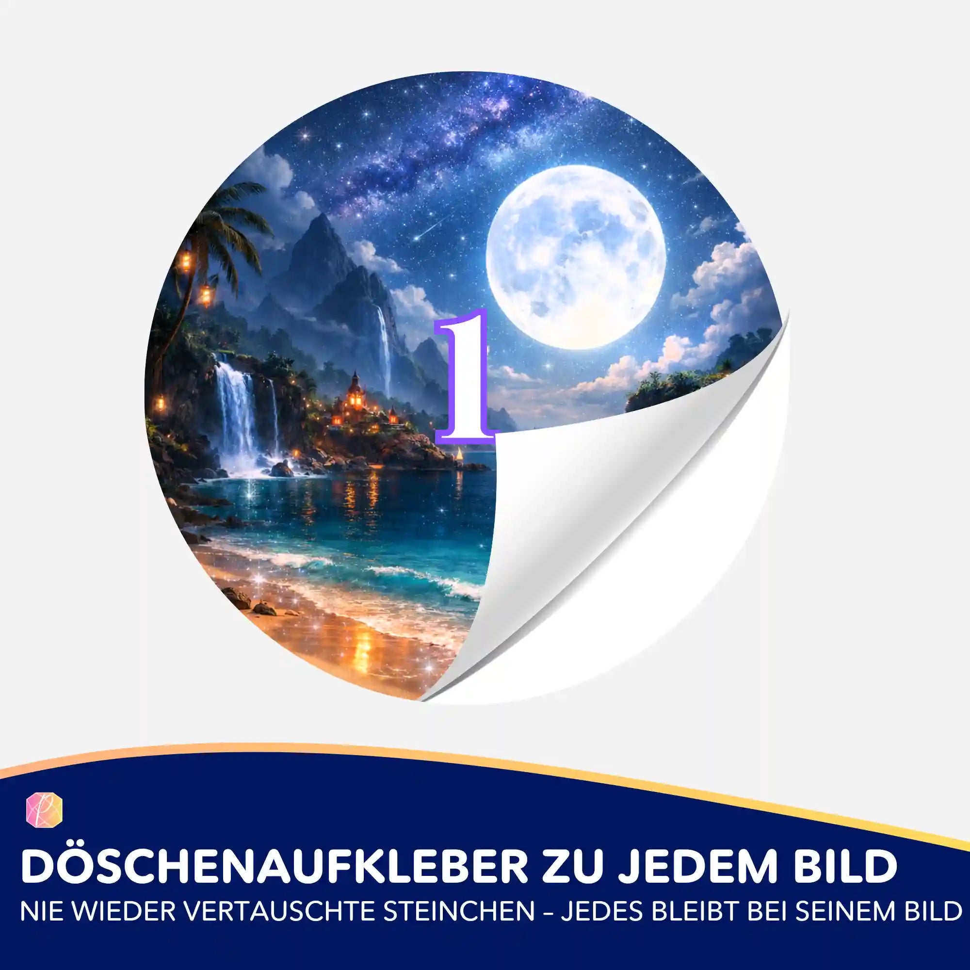 Döschenaufkleber - Küste der Träume
