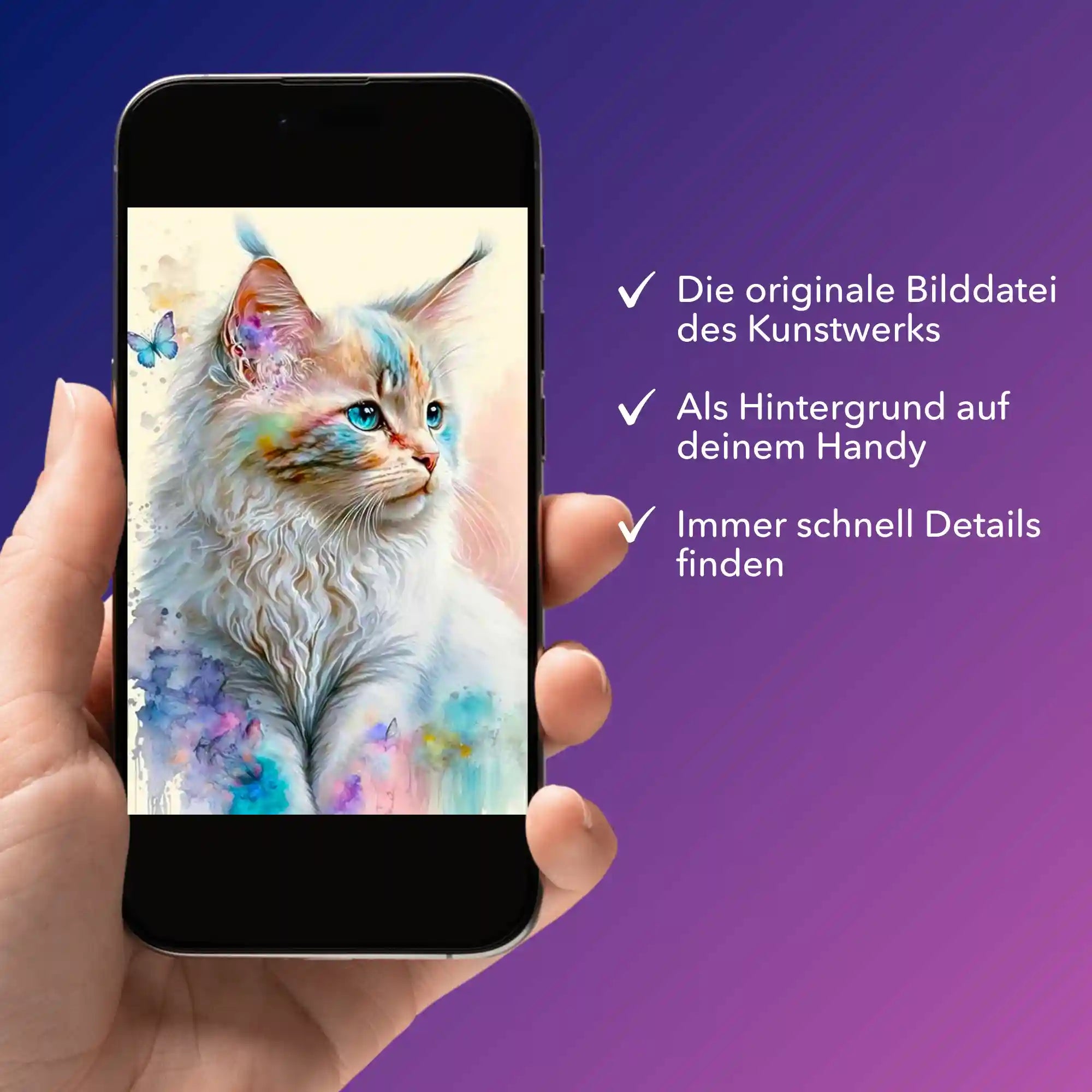 Digitale Bildmappe - Zartes Kätzchen