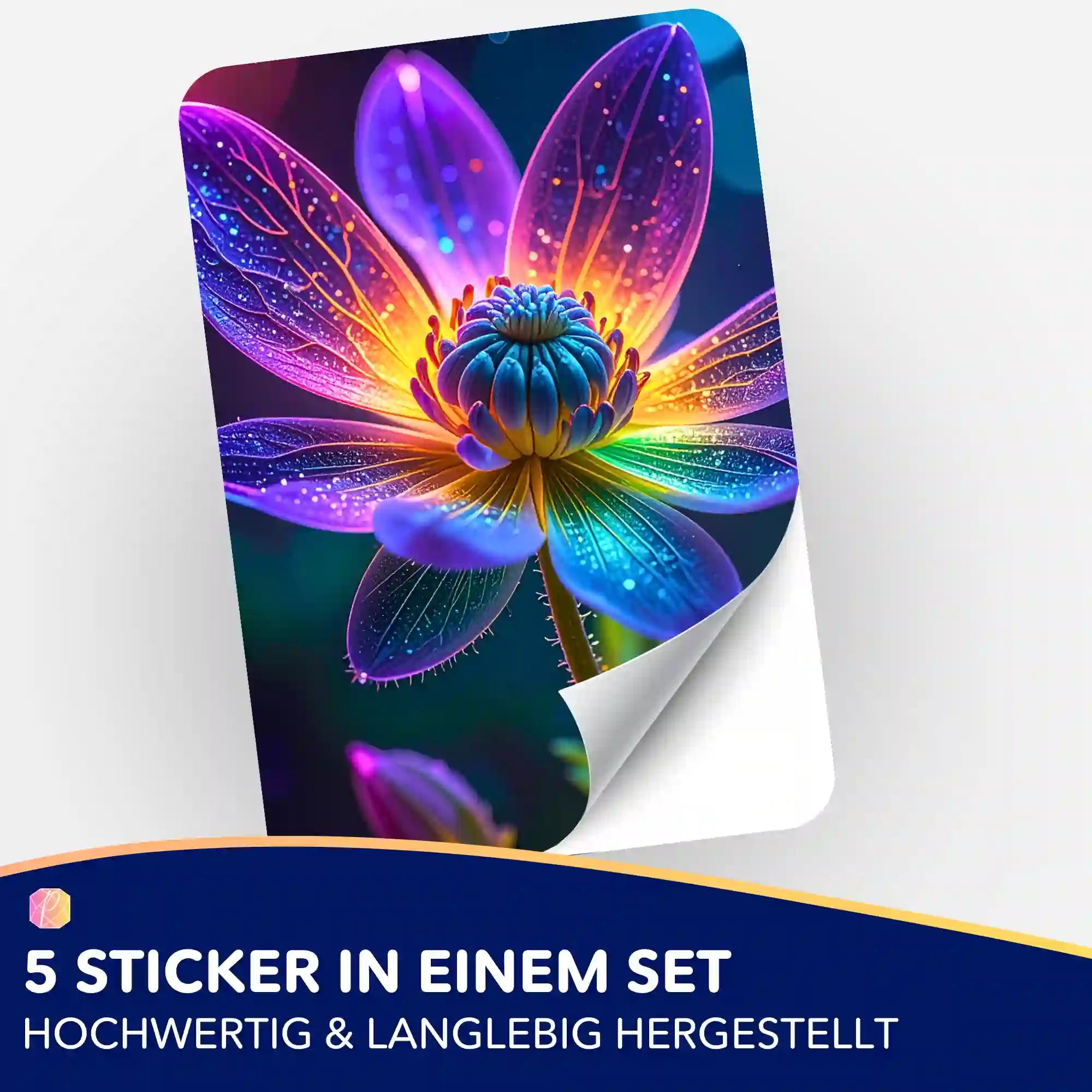 Aufkleber 5er-Set - Im Kern des Lichts