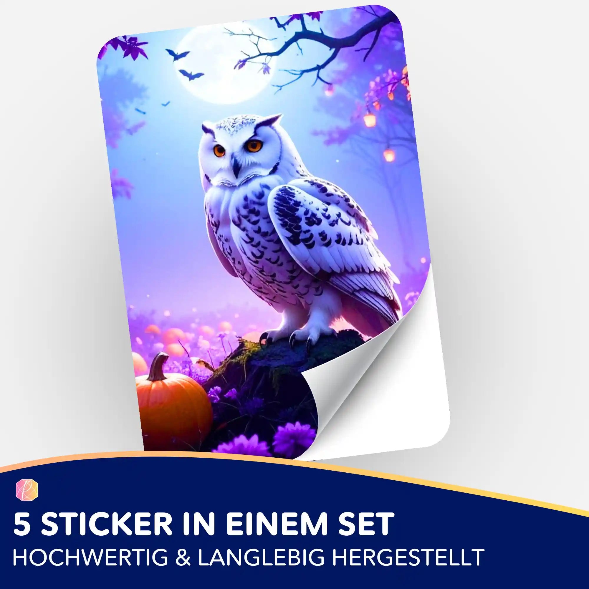 Aufkleber 5er-Set - Nachtwächter