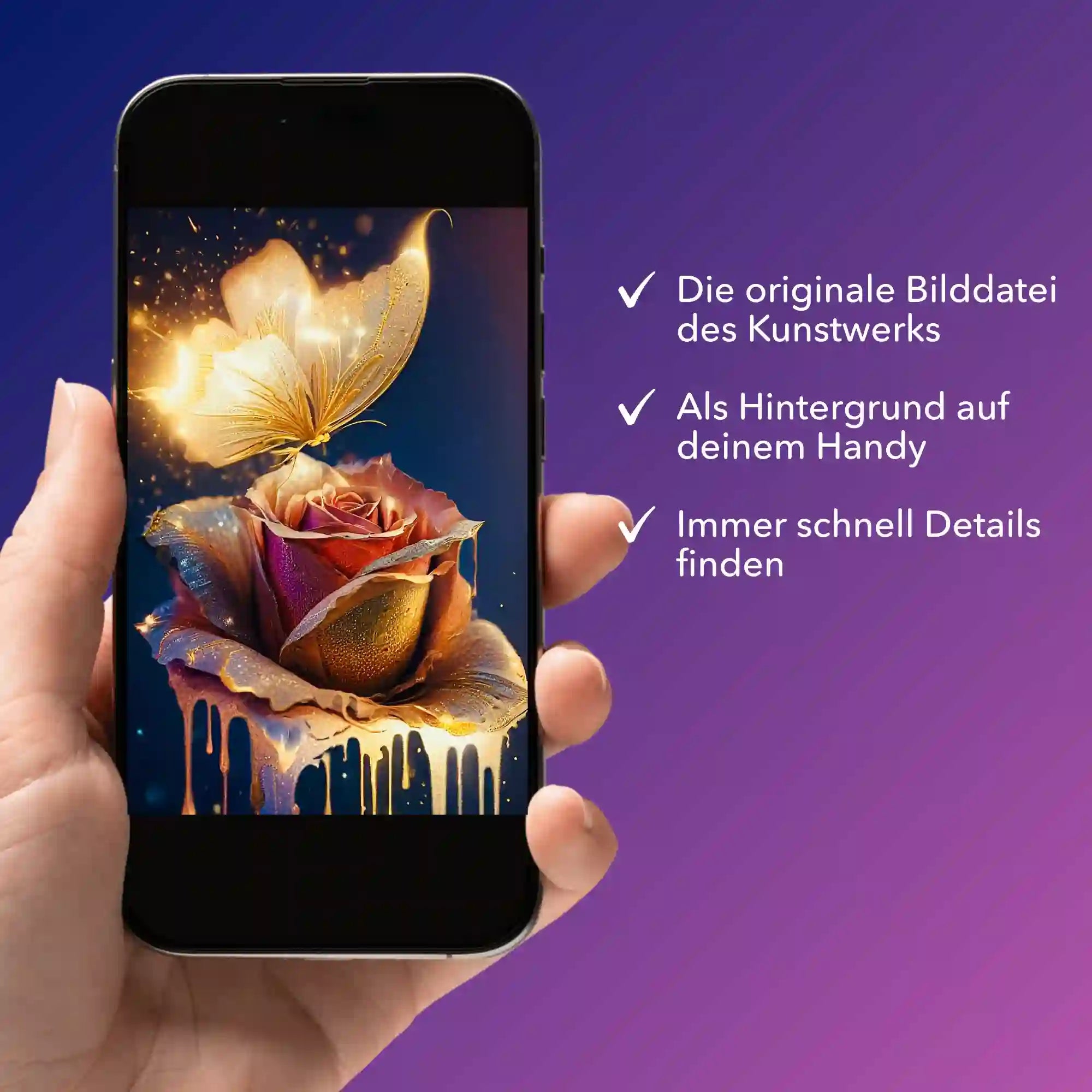 Digitale Bildmappe - Moni´s Special - Goldene Rose