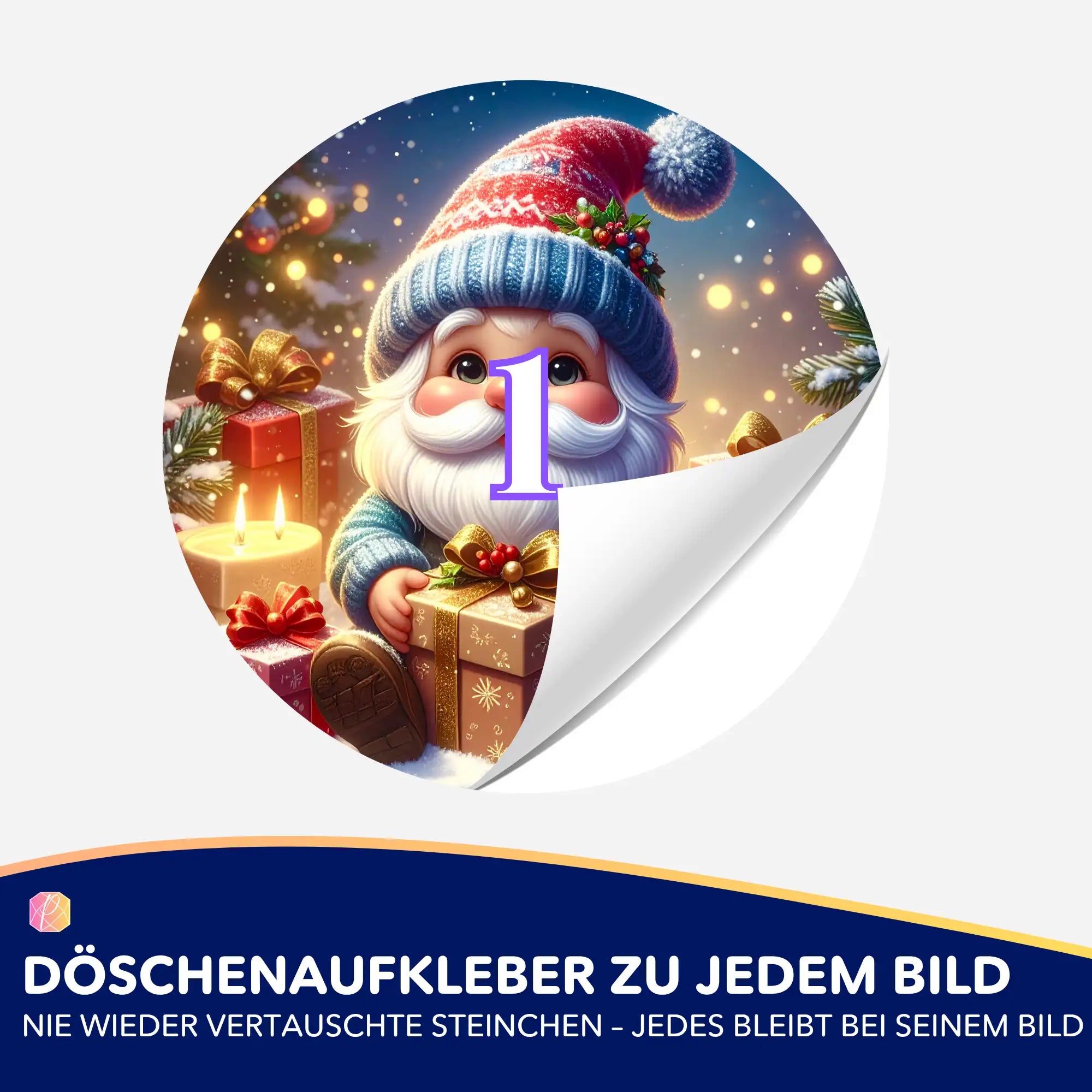 Döschenaufkleber - Santa Claus