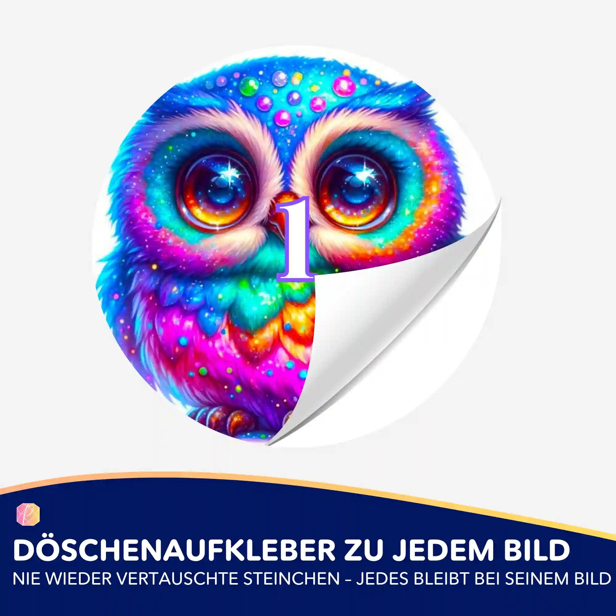Döschenaufkleber - Eule Elly