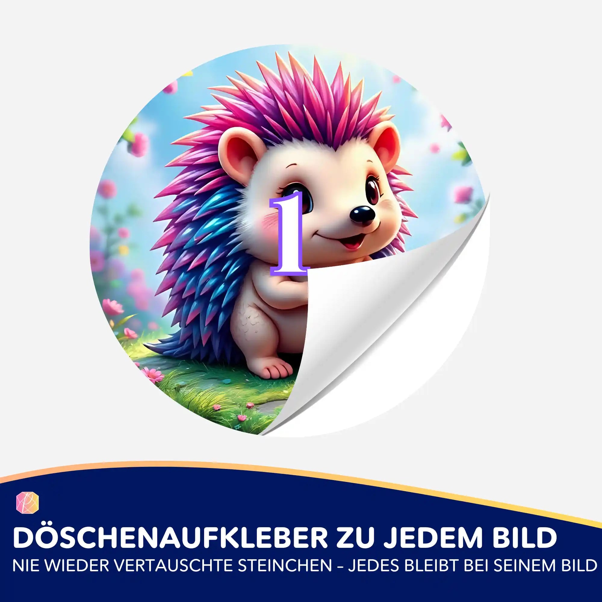 Döschenaufkleber - Igel Ilay