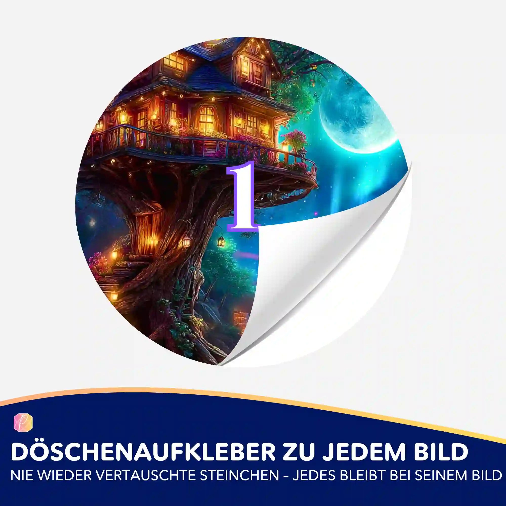 Döschenaufkleber - Sternhafen der Wanderer