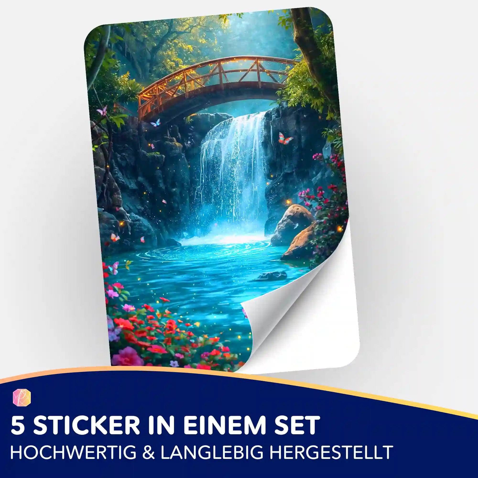 Aufkleber 5er-Set - Brücke der Träume