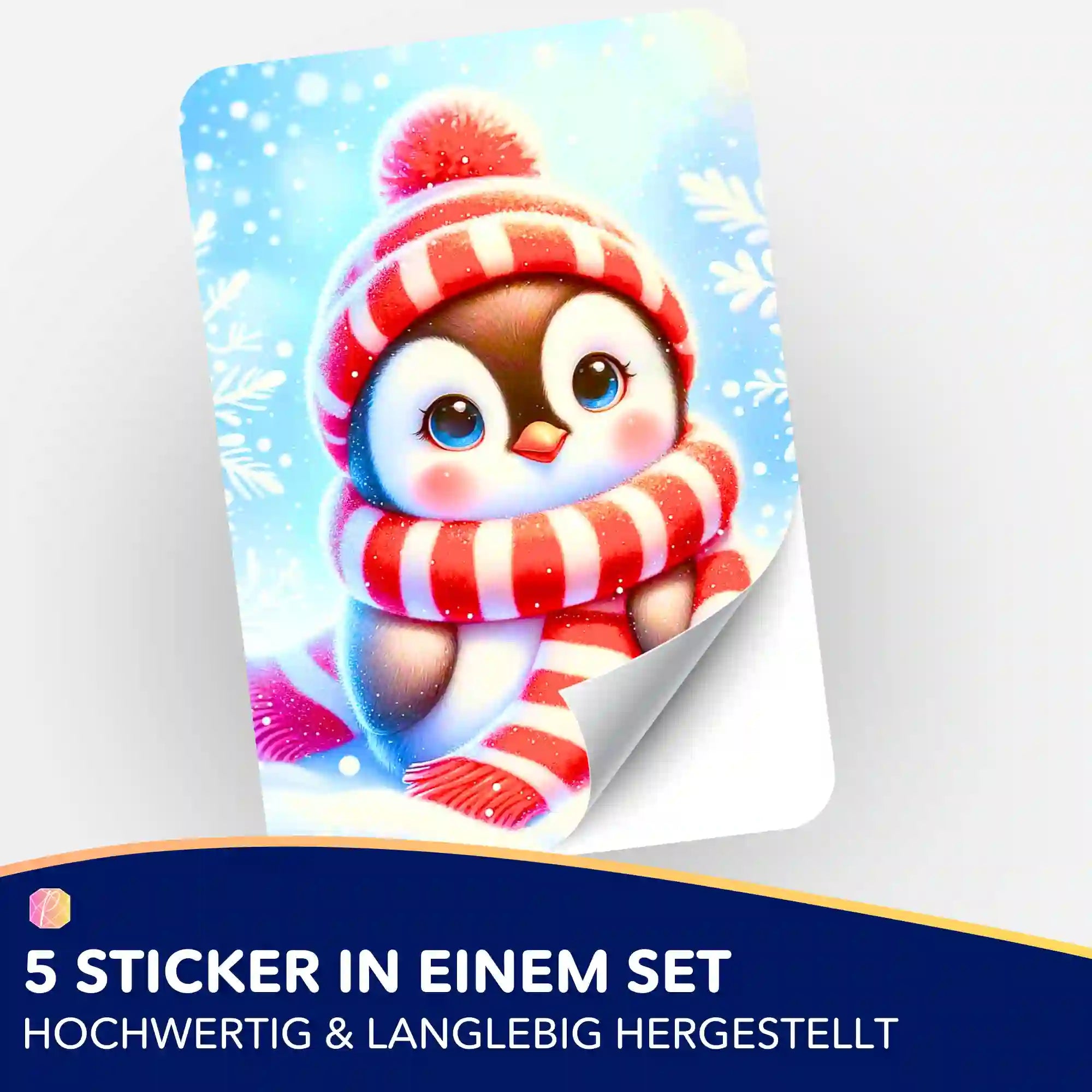 Aufkleber 5er-Set - Kleiner Pinguin Pixie