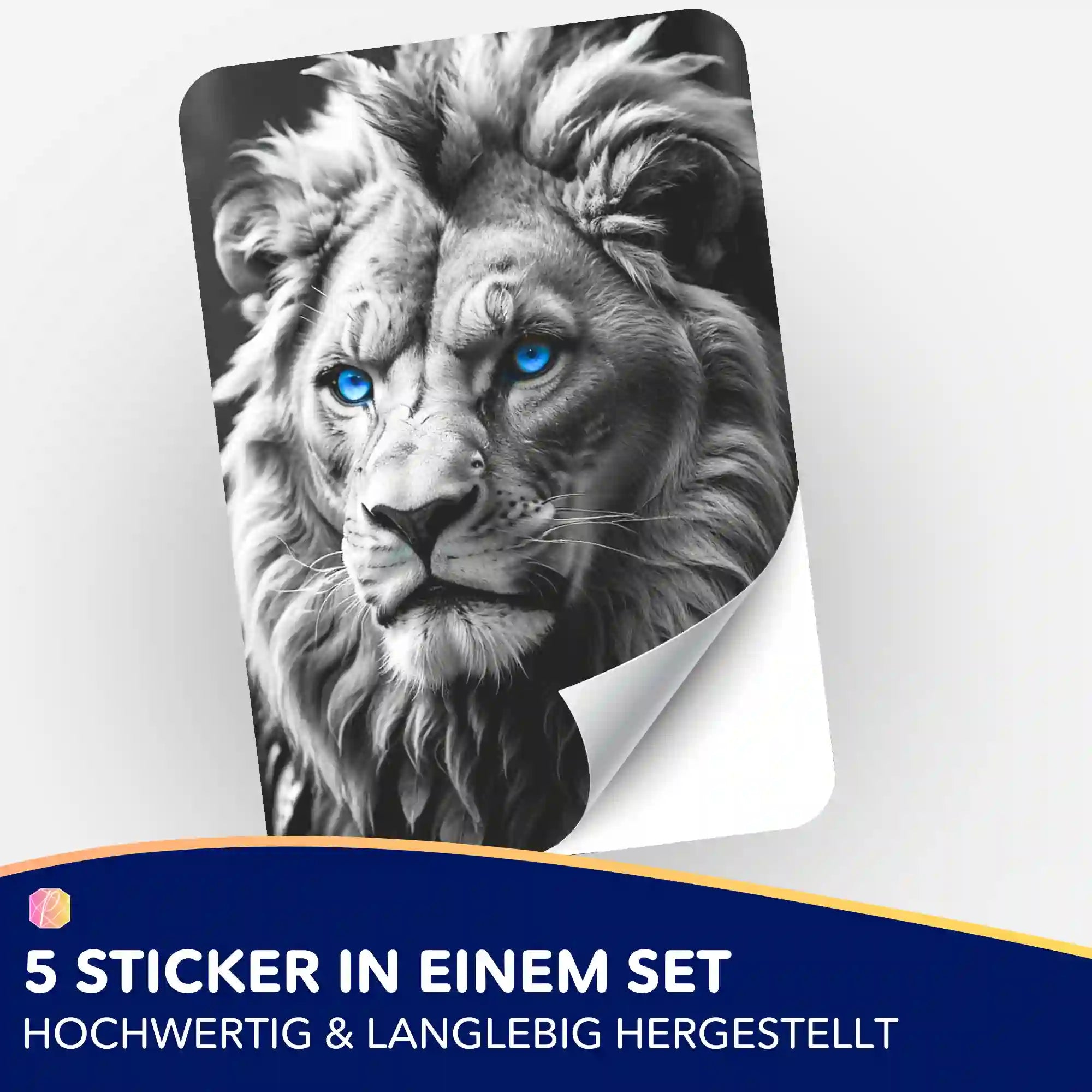 Aufkleber 5er-Set - Leo Löwe