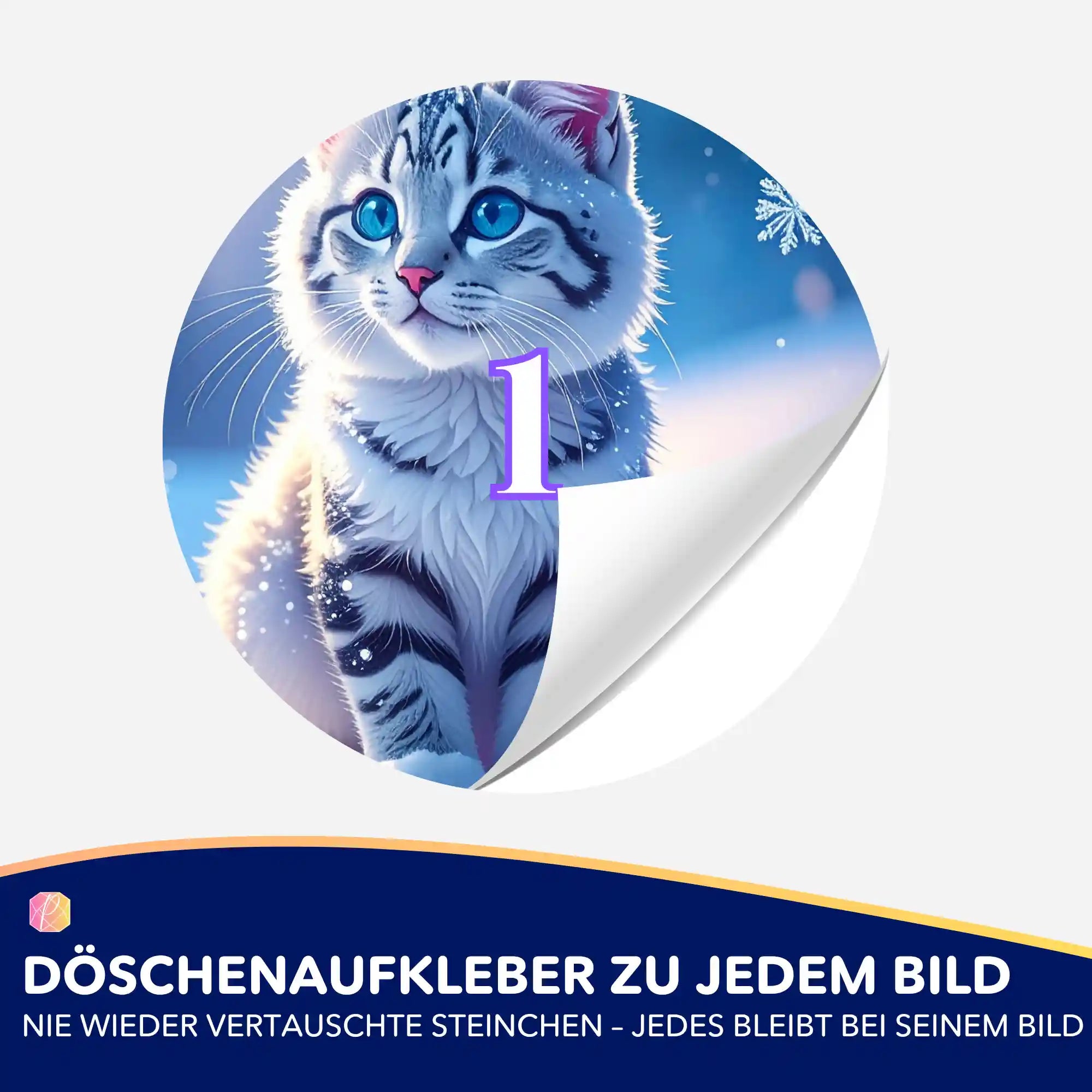 Döschenaufkleber - Schneegeist