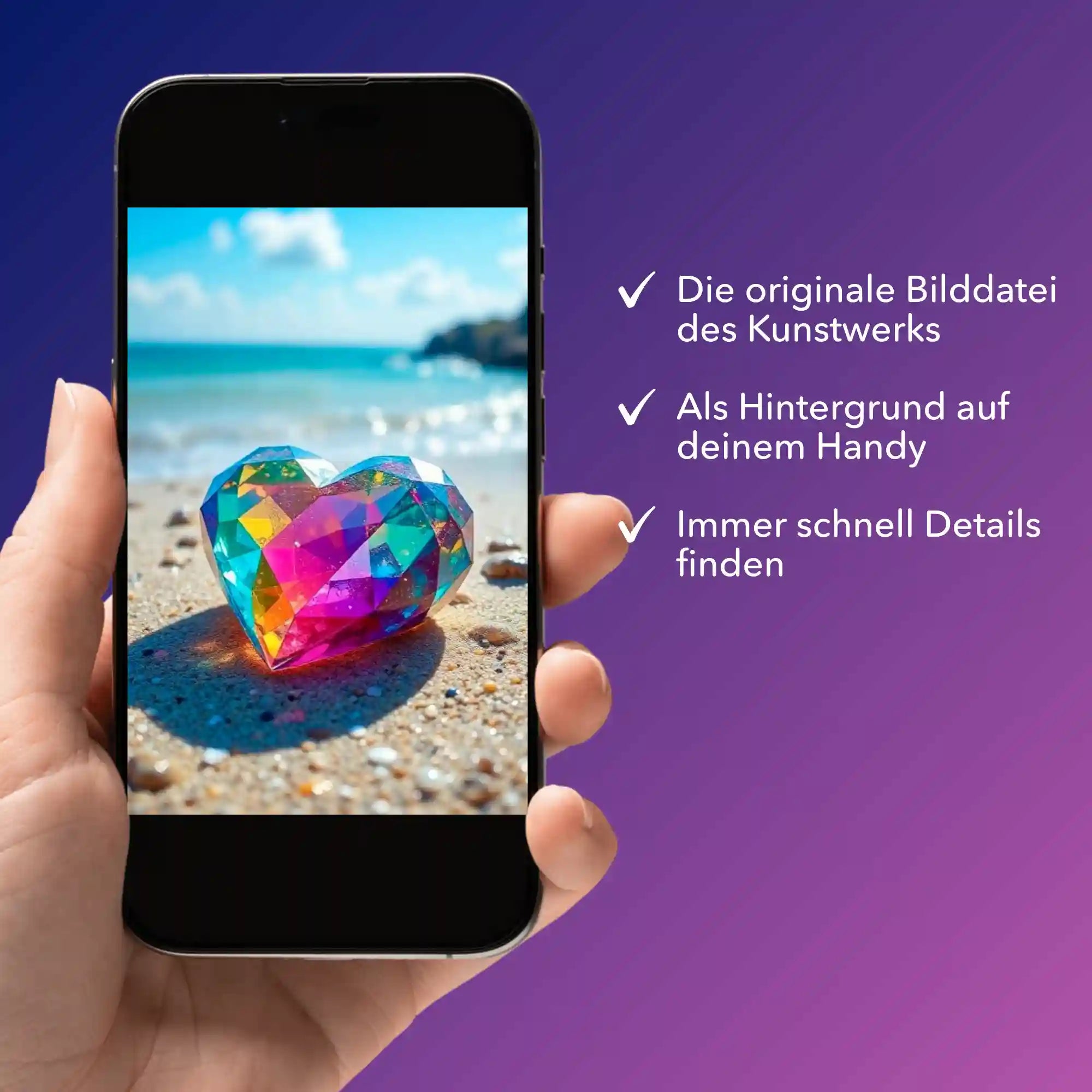 Digitale Bildmappe - Crystal Heart