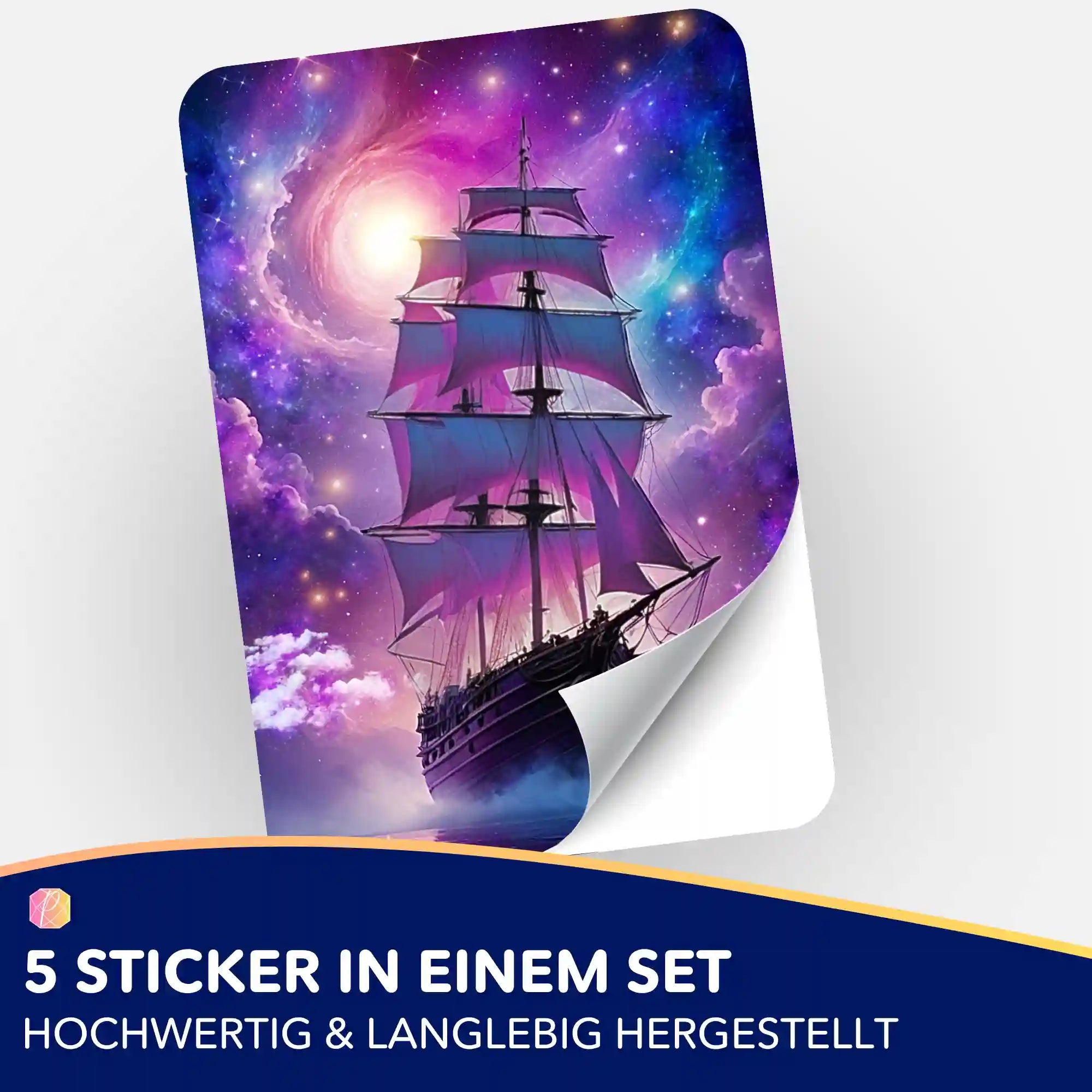 Aufkleber 5er-Set - Starlight Ocean
