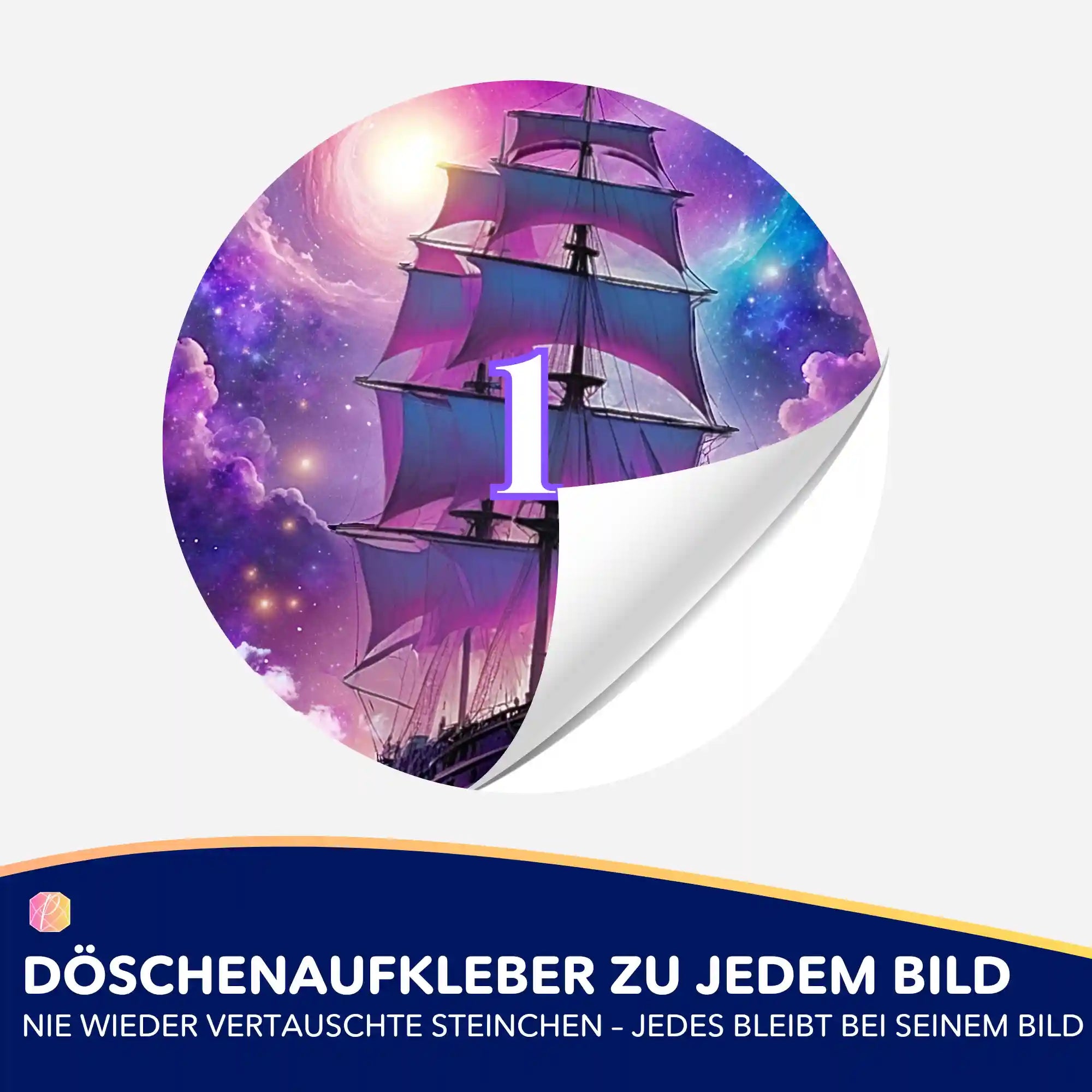 Döschenaufkleber - Starlight Ocean