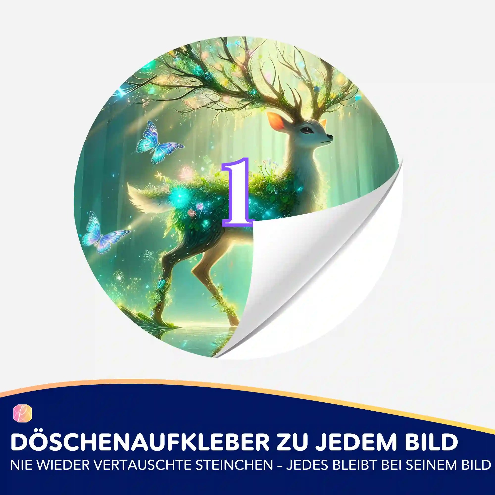 Döschenaufkleber - Wächter der verborgenen Lichtung