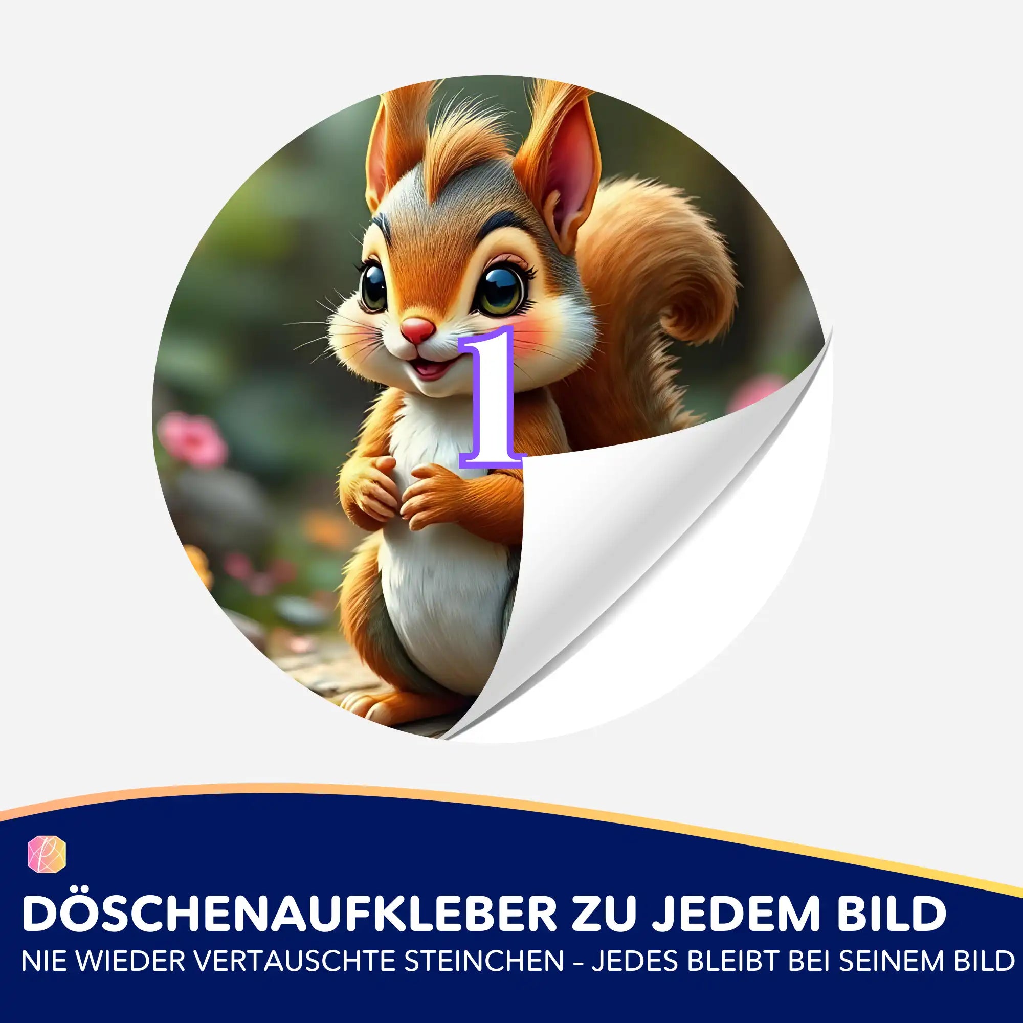 Döschenaufkleber - Elvis Eichhörnchen