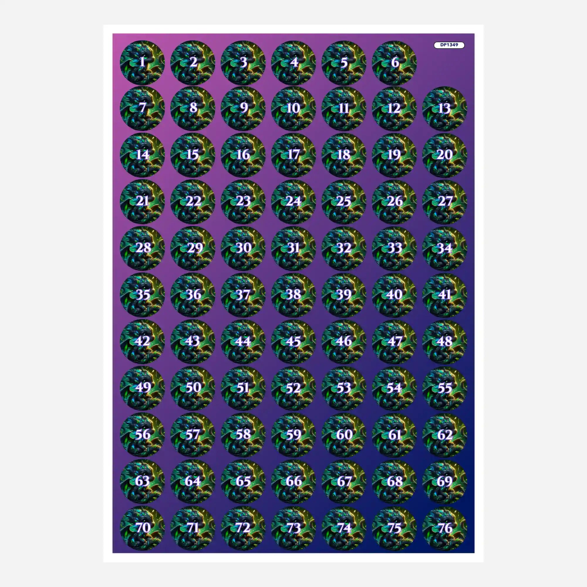 Döschenaufkleber - Drago der kleine Drache