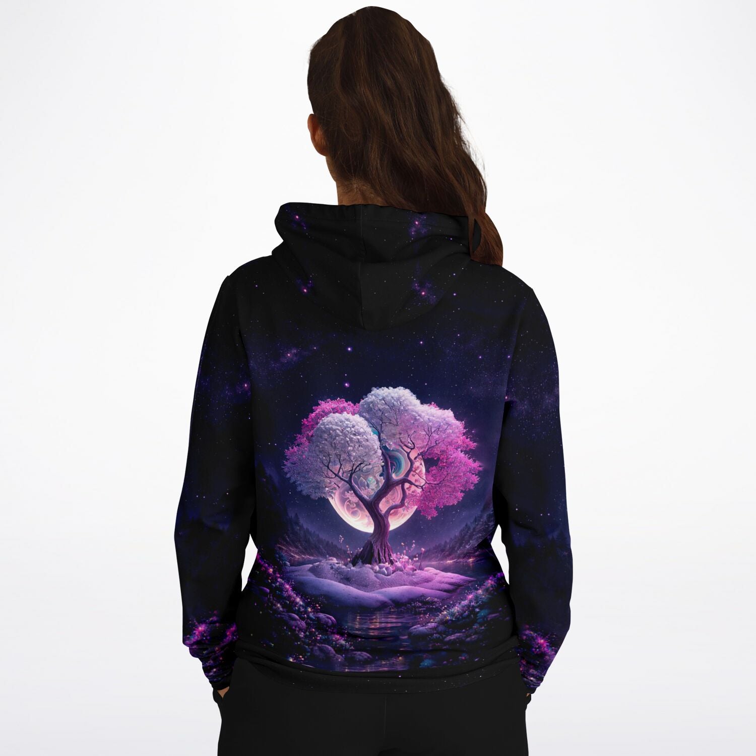 Dreamer Hoodie - Multi Special - Pink Tree at Night