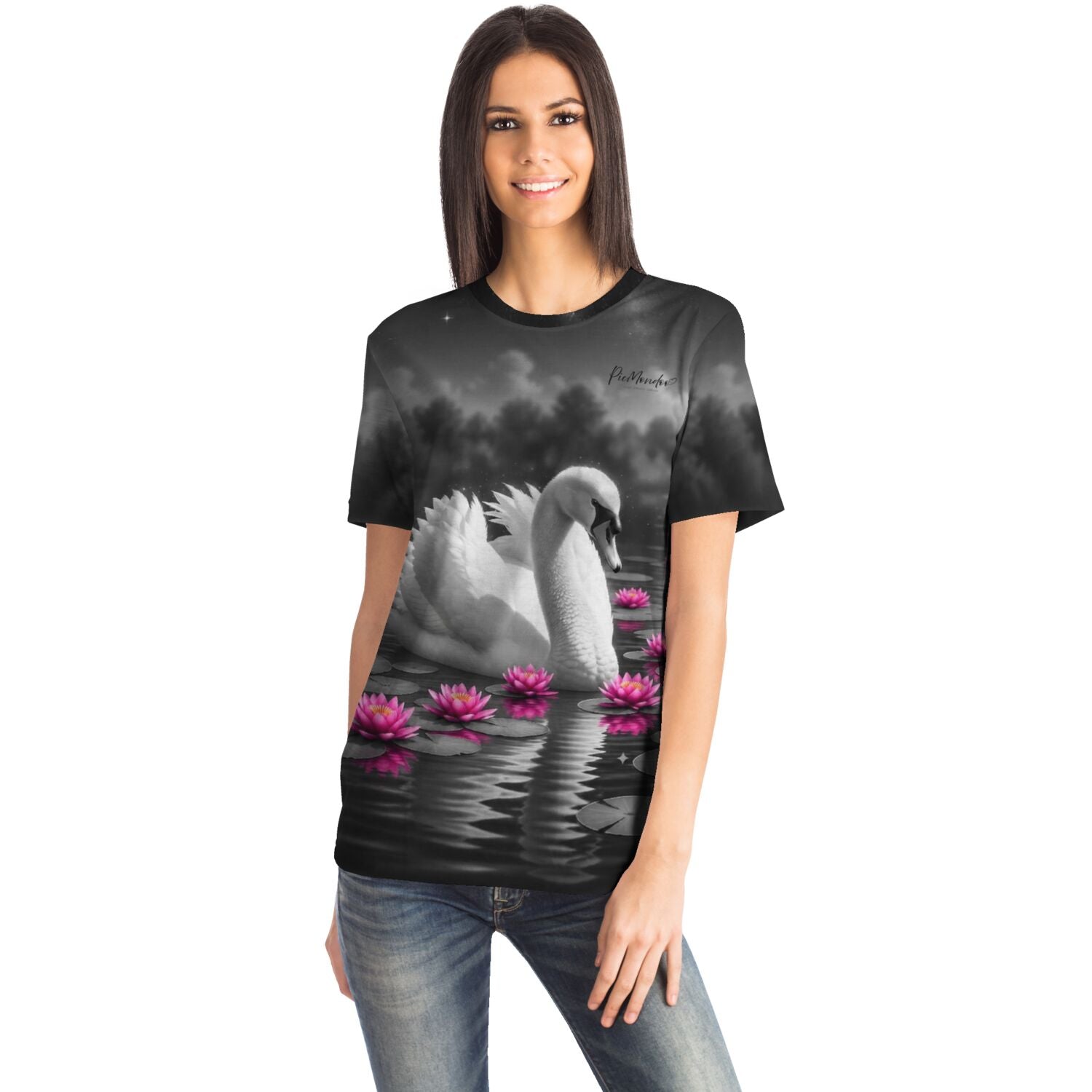 Dreamer T-Shirt - Schwan im Seerosensee