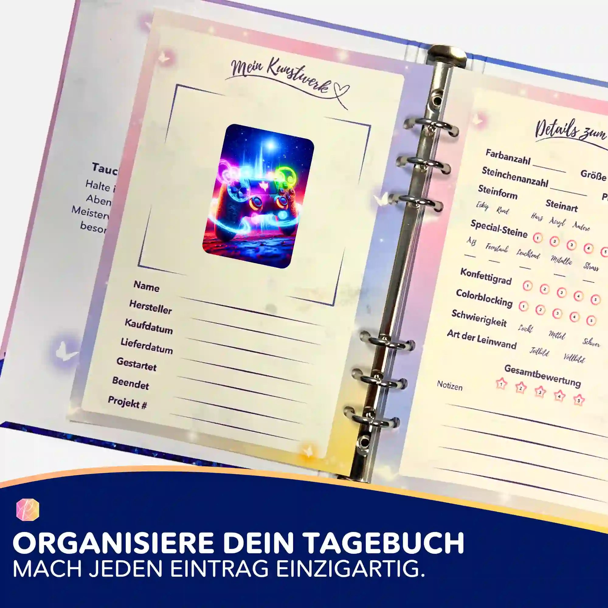 Aufkleber 5er-Set - Gamer Universum