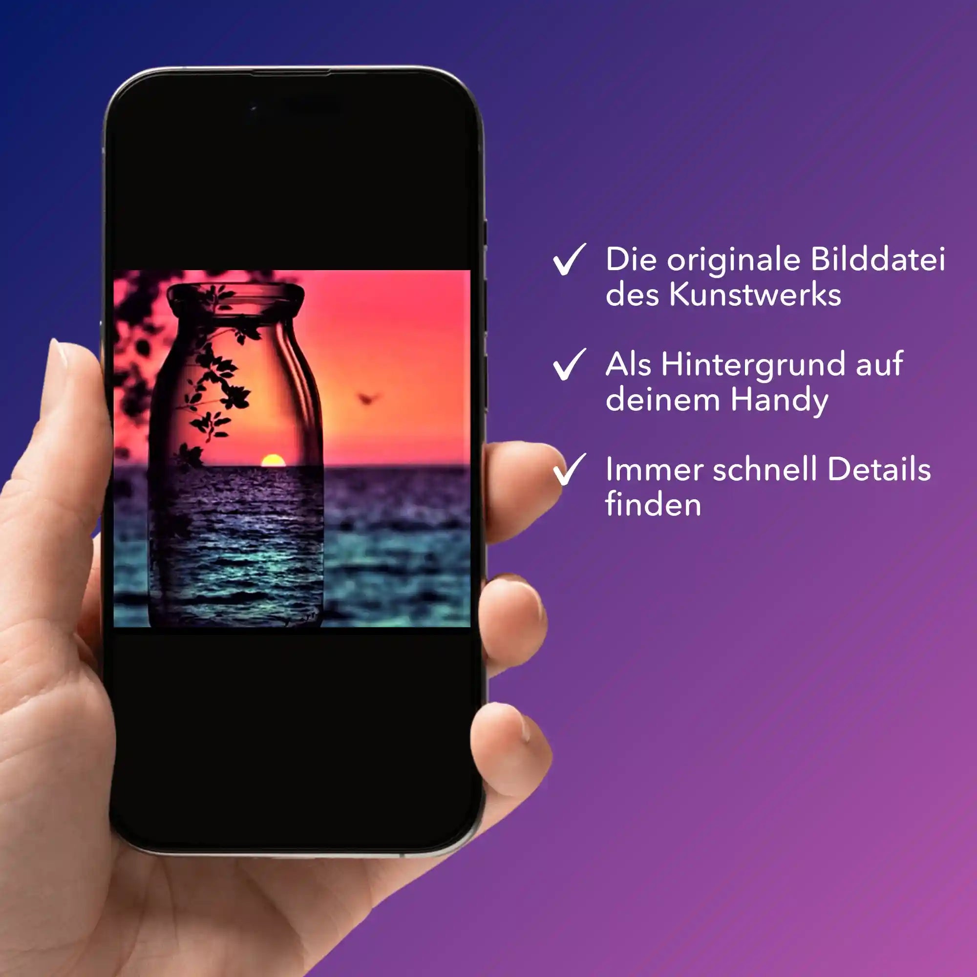 Digitale Bildmappe - Roter Sonnenuntergang