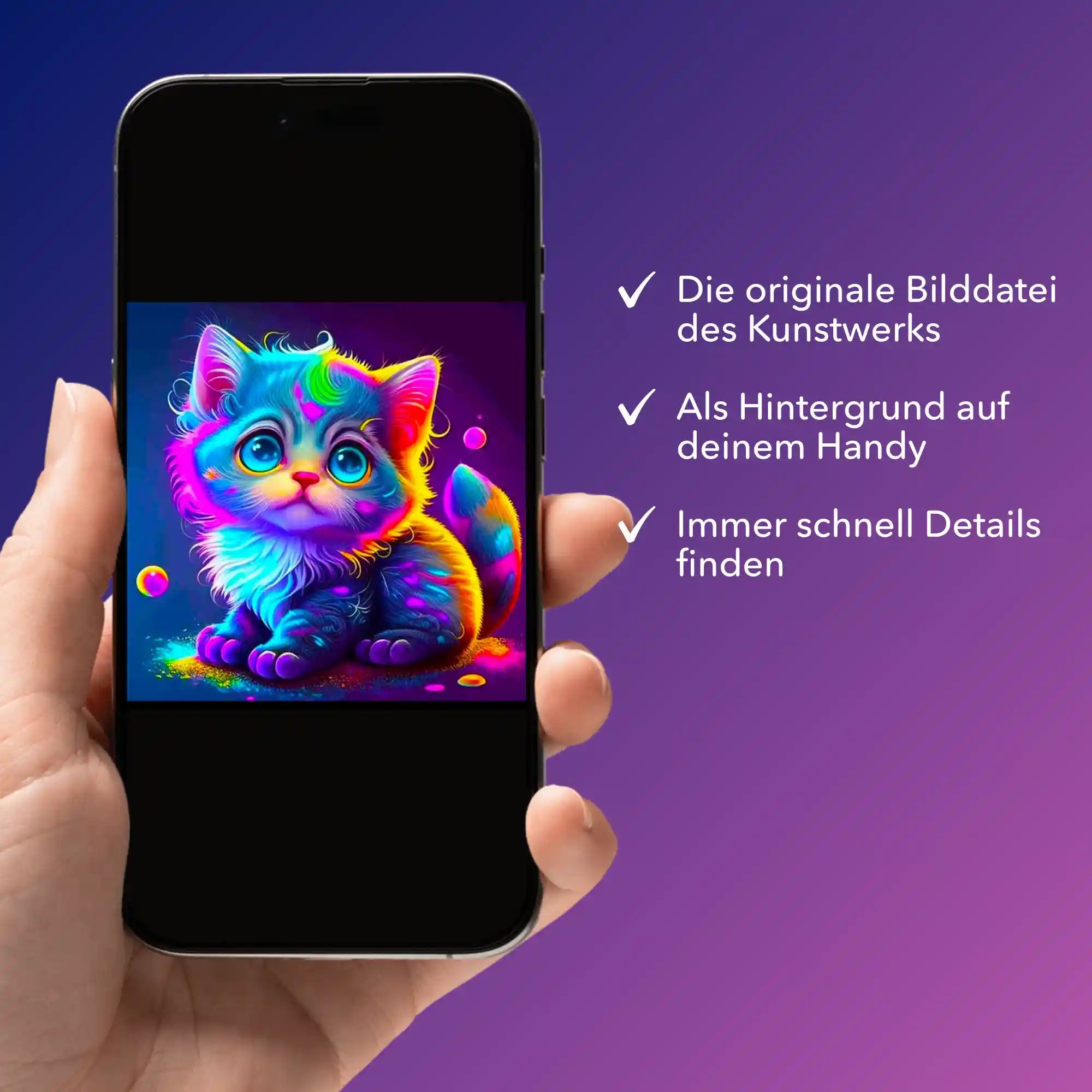 Digitale Bildmappe - Rainbow Kitty