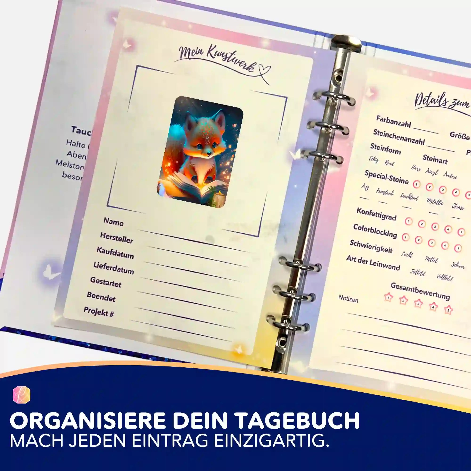Aufkleber 5er-Set - Lesestunde im Fuchswald "Limited Edition"