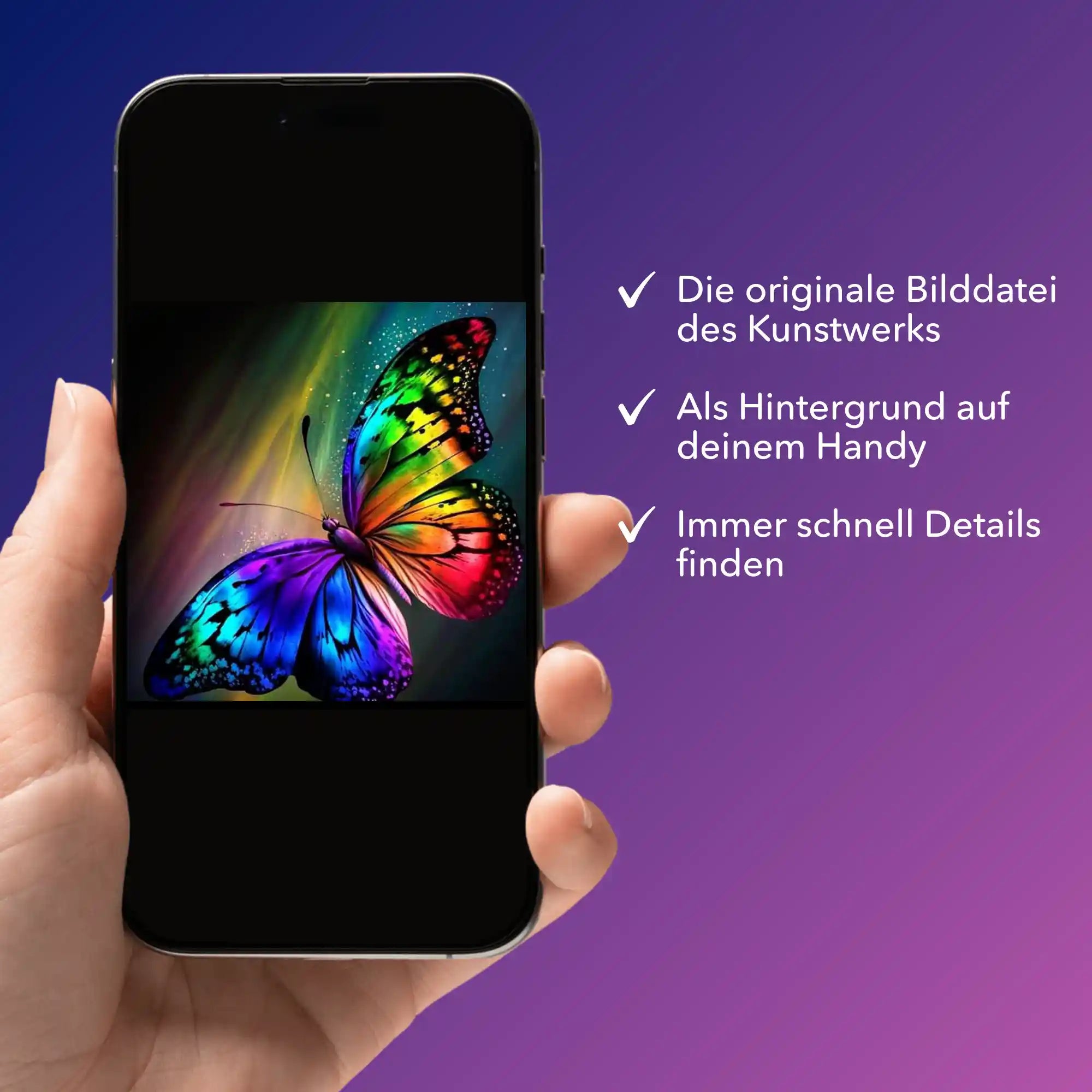 Digitale Bildmappe - Bunter Schmetterling