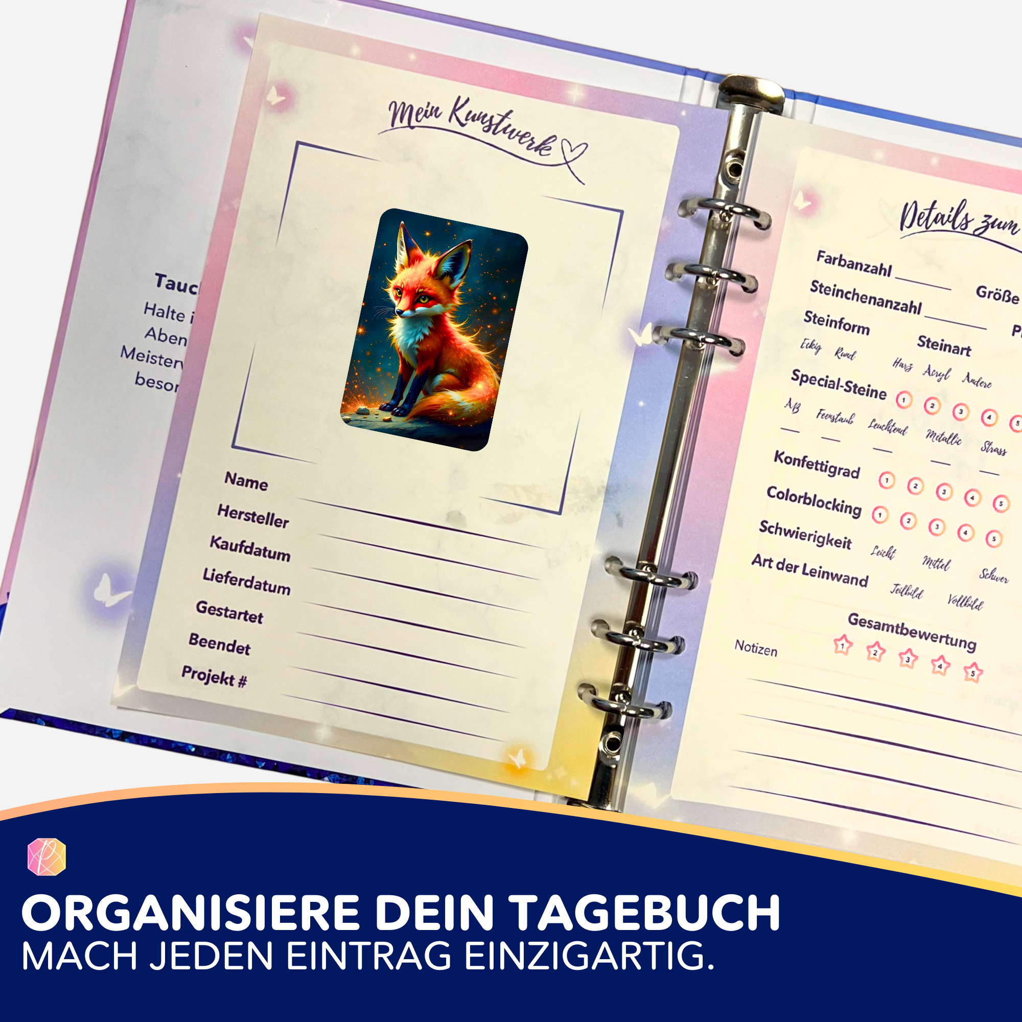 Aufkleber 5er-Set - Foxy