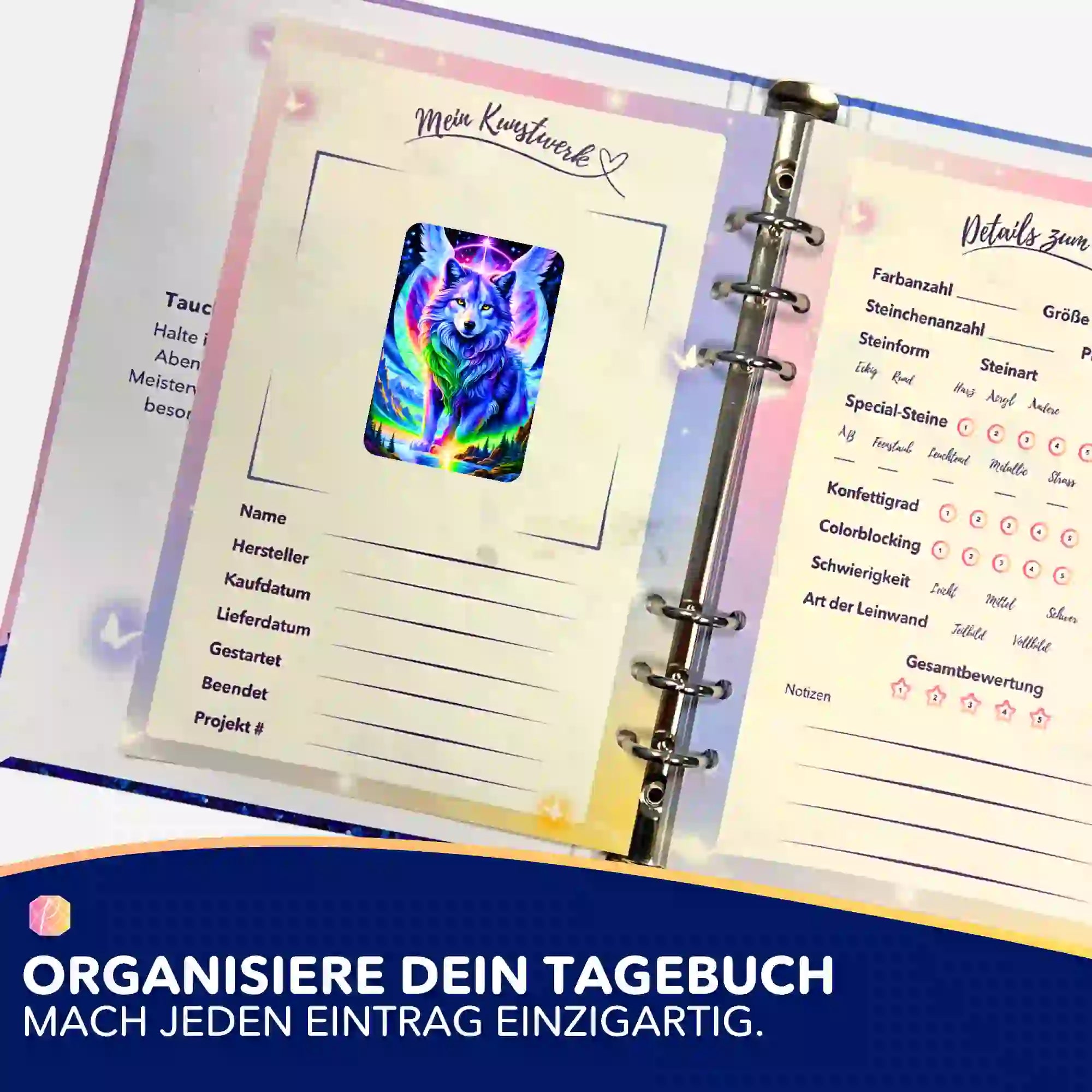 Aufkleber 5er-Set - Geflügelter Wächter