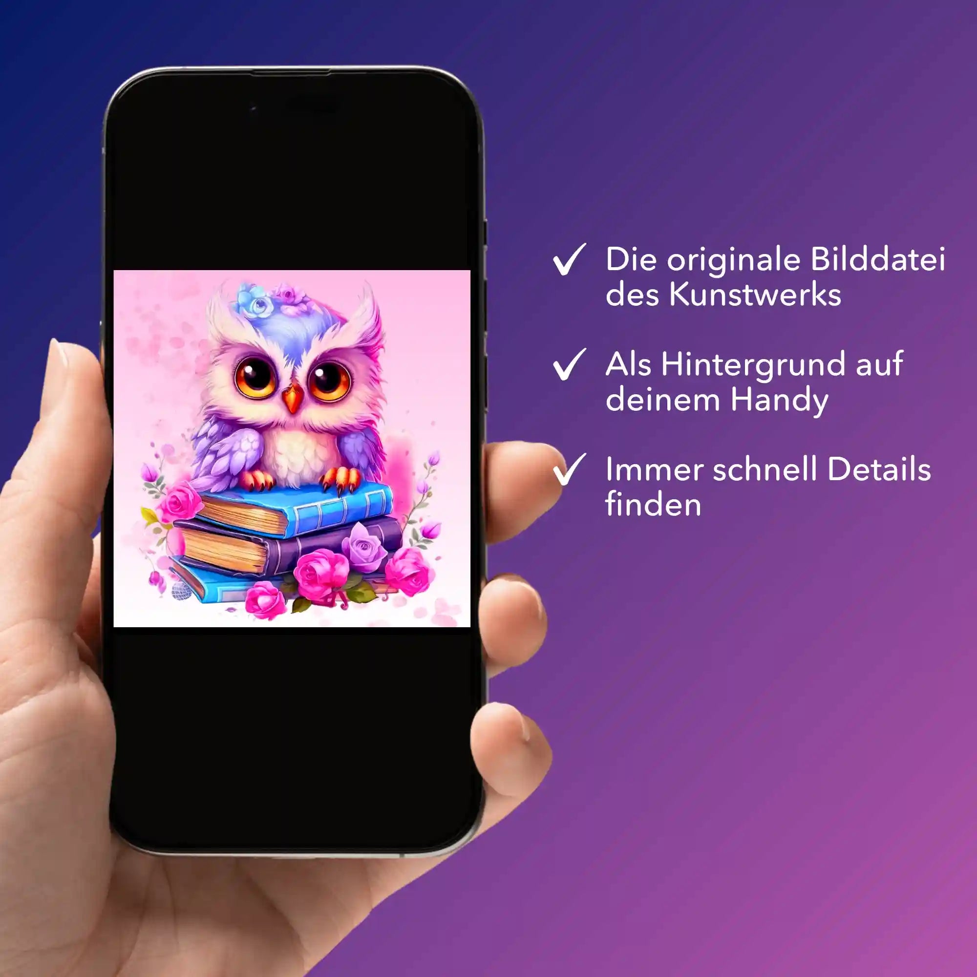 Digitale Bildmappe - Büchereule