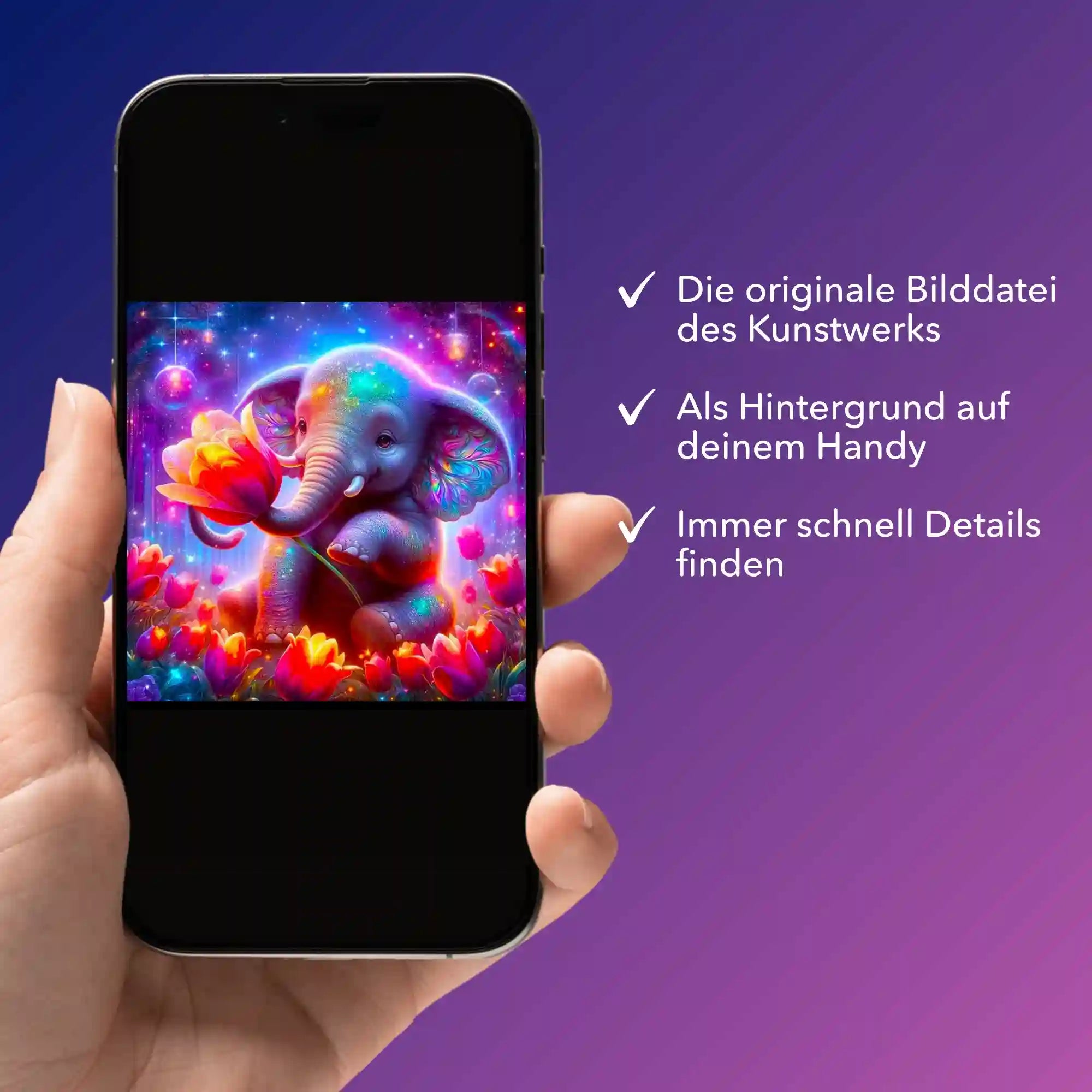 Digitale Bildmappe - Elefantenmädchen