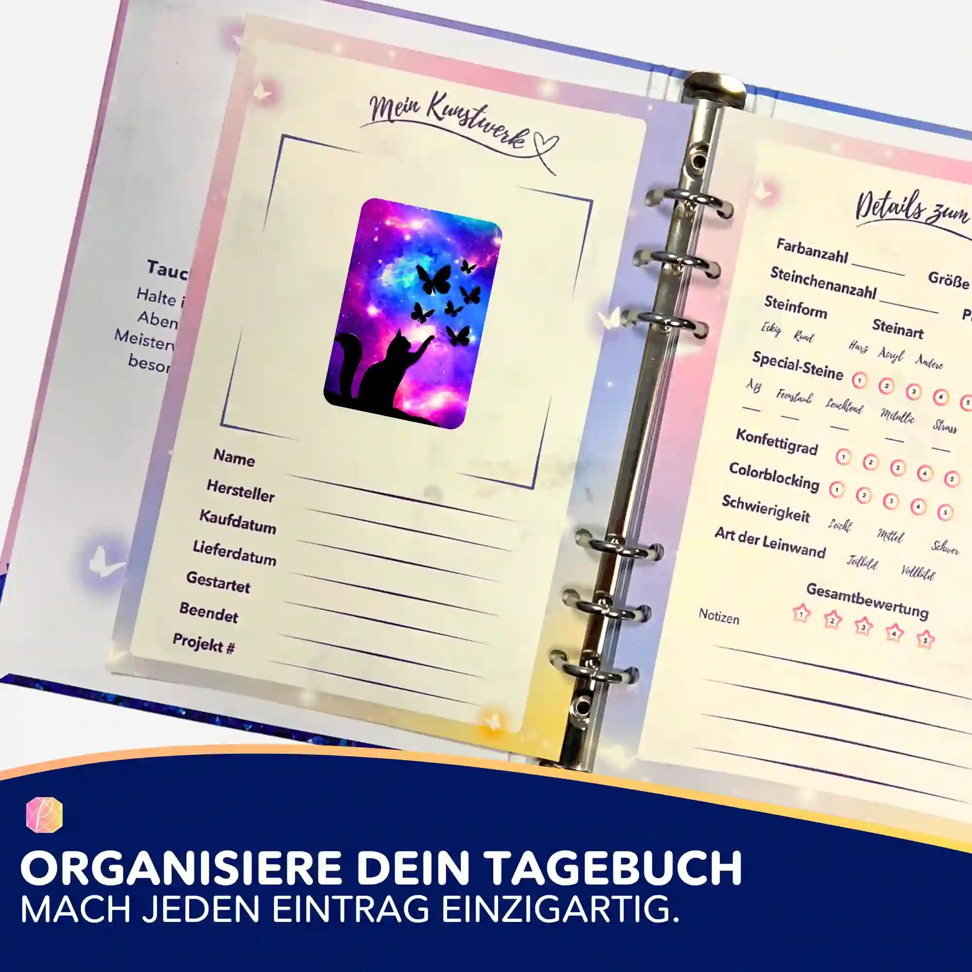 Aufkleber 5er-Set - Touch the butterflies