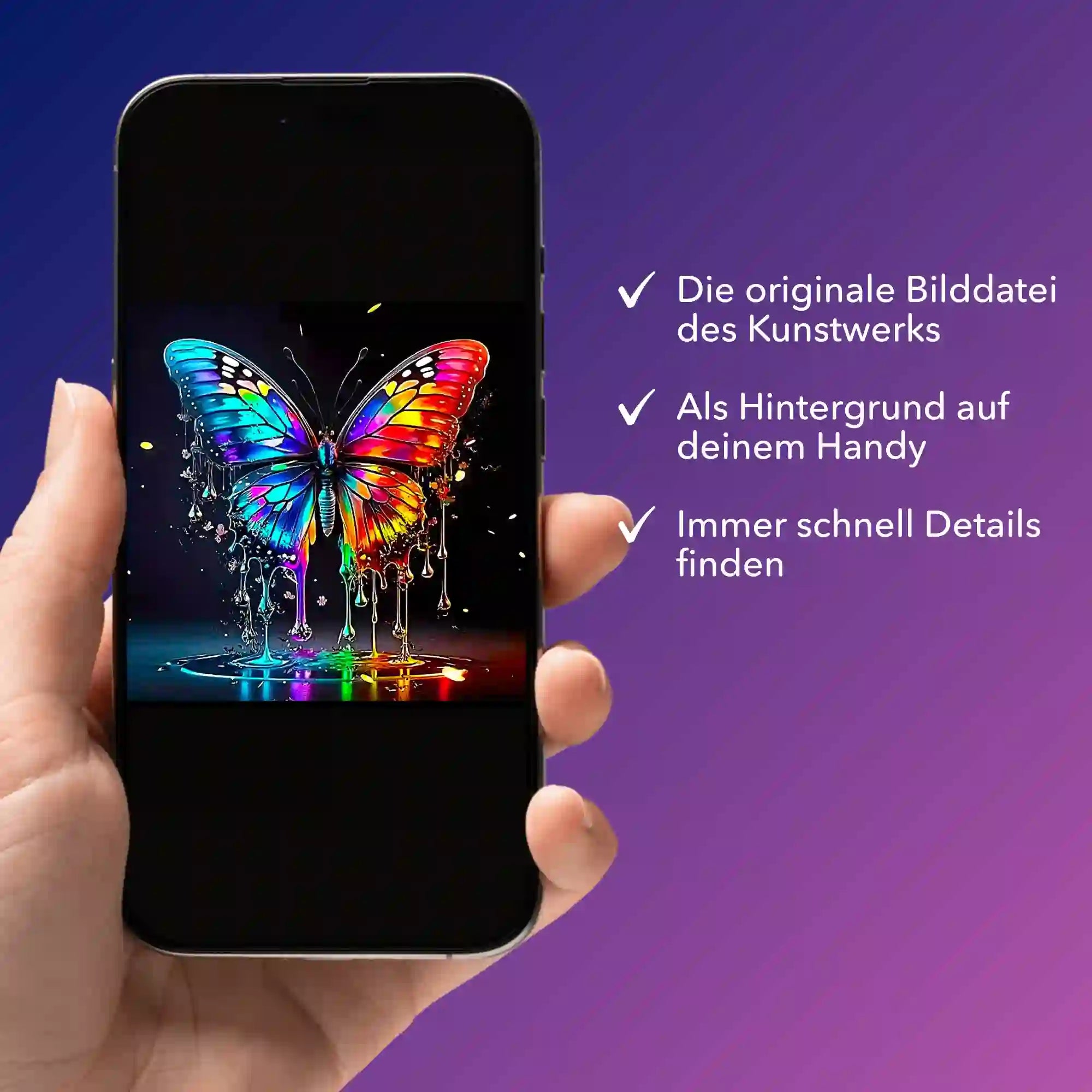 Digitale Bildmappe - Waterdrop Butterfly