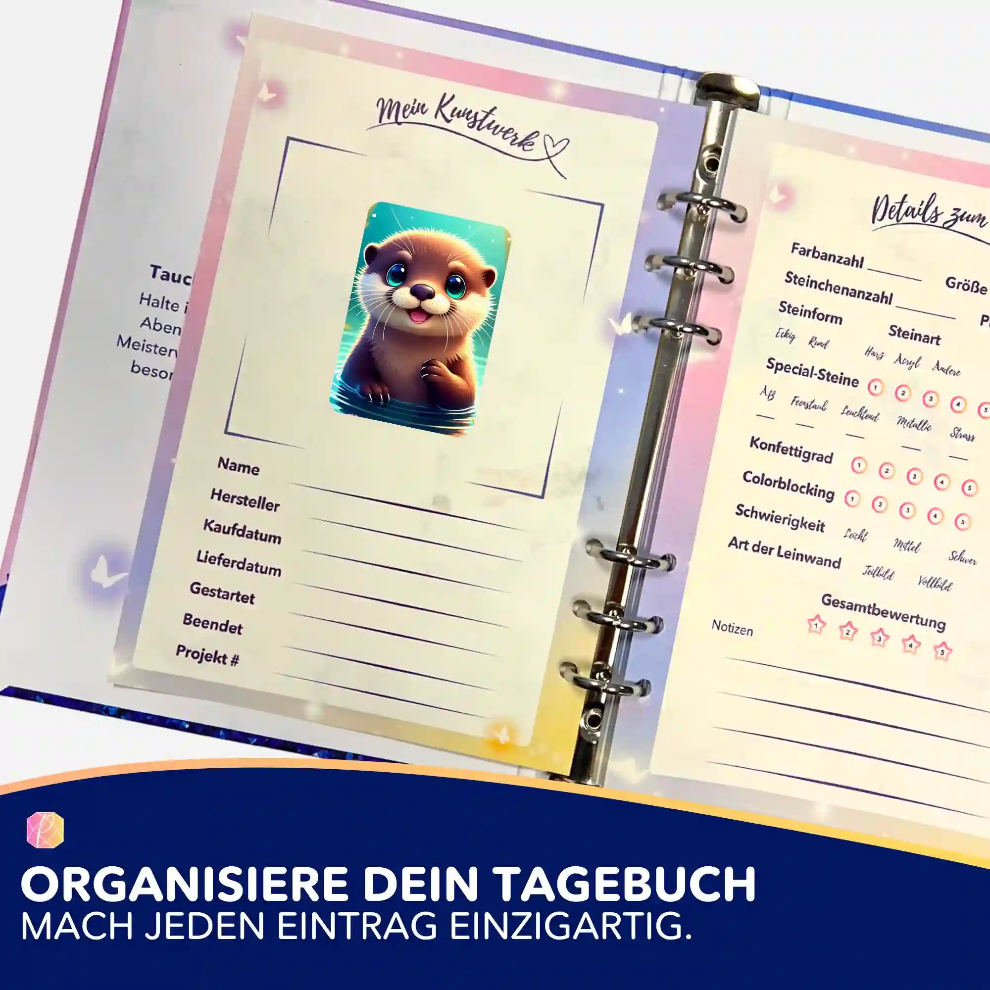Aufkleber 5er-Set - Hallo, Welt!