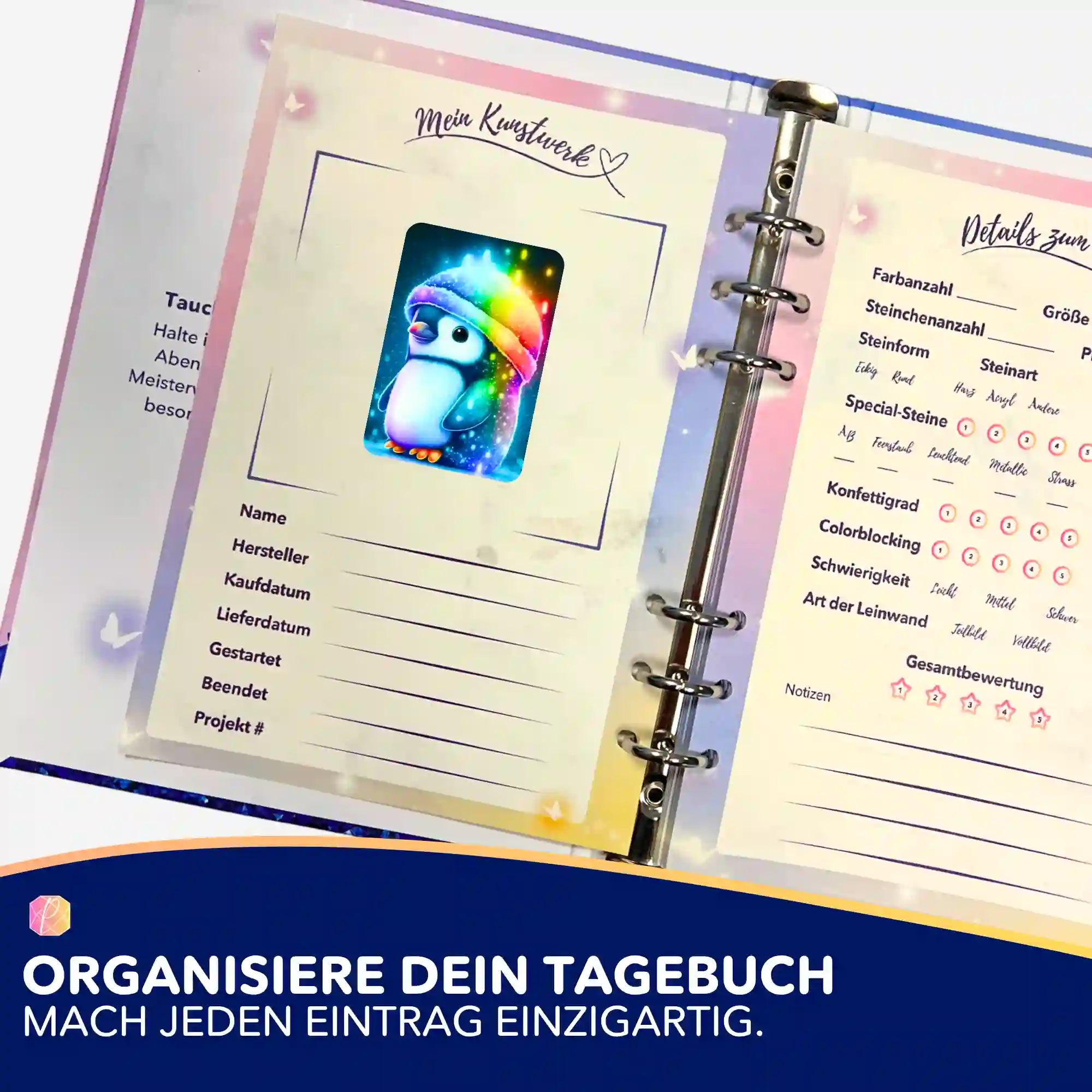 Aufkleber 5er-Set - Kleiner Pinguin
