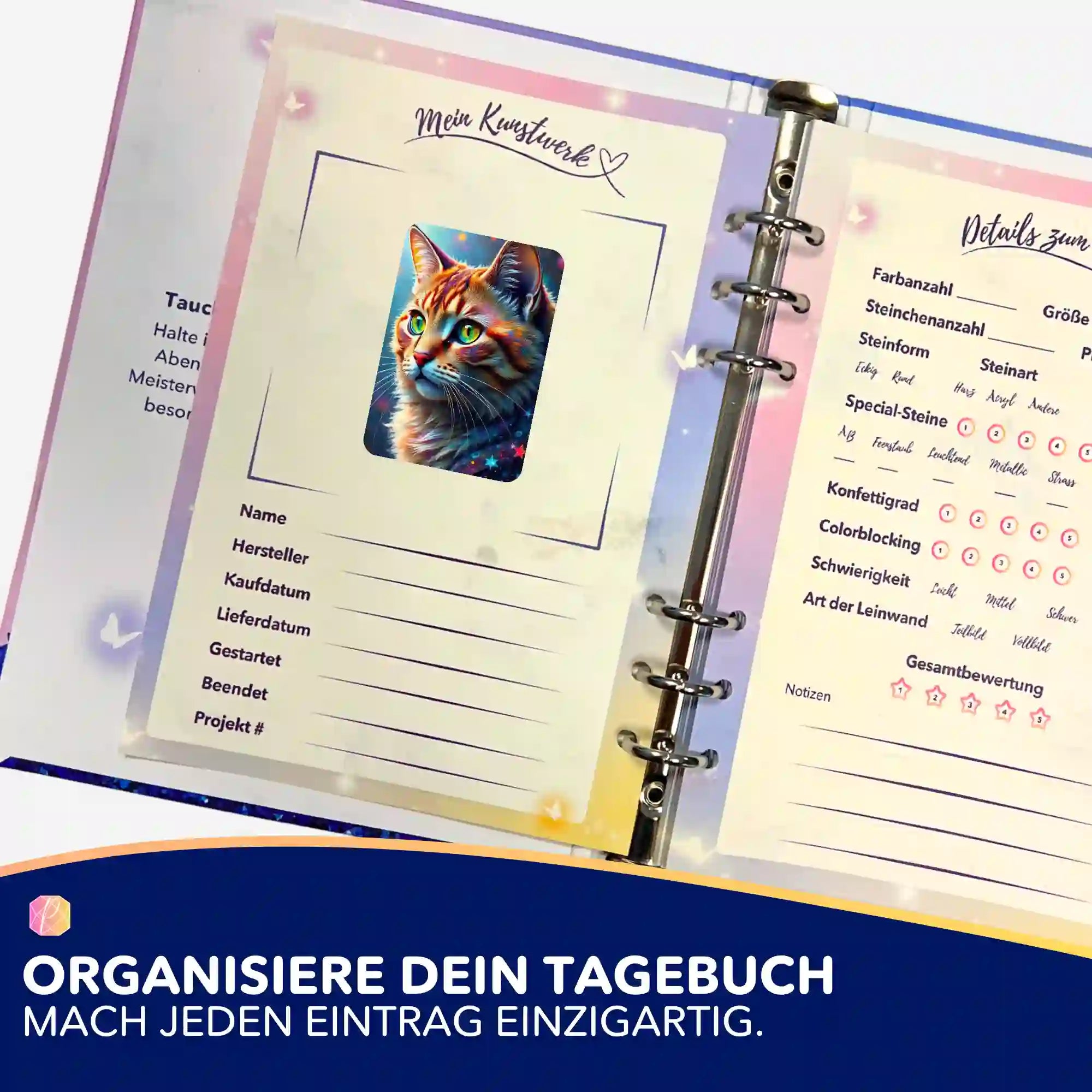 Aufkleber 5er-Set - Sternenpfote