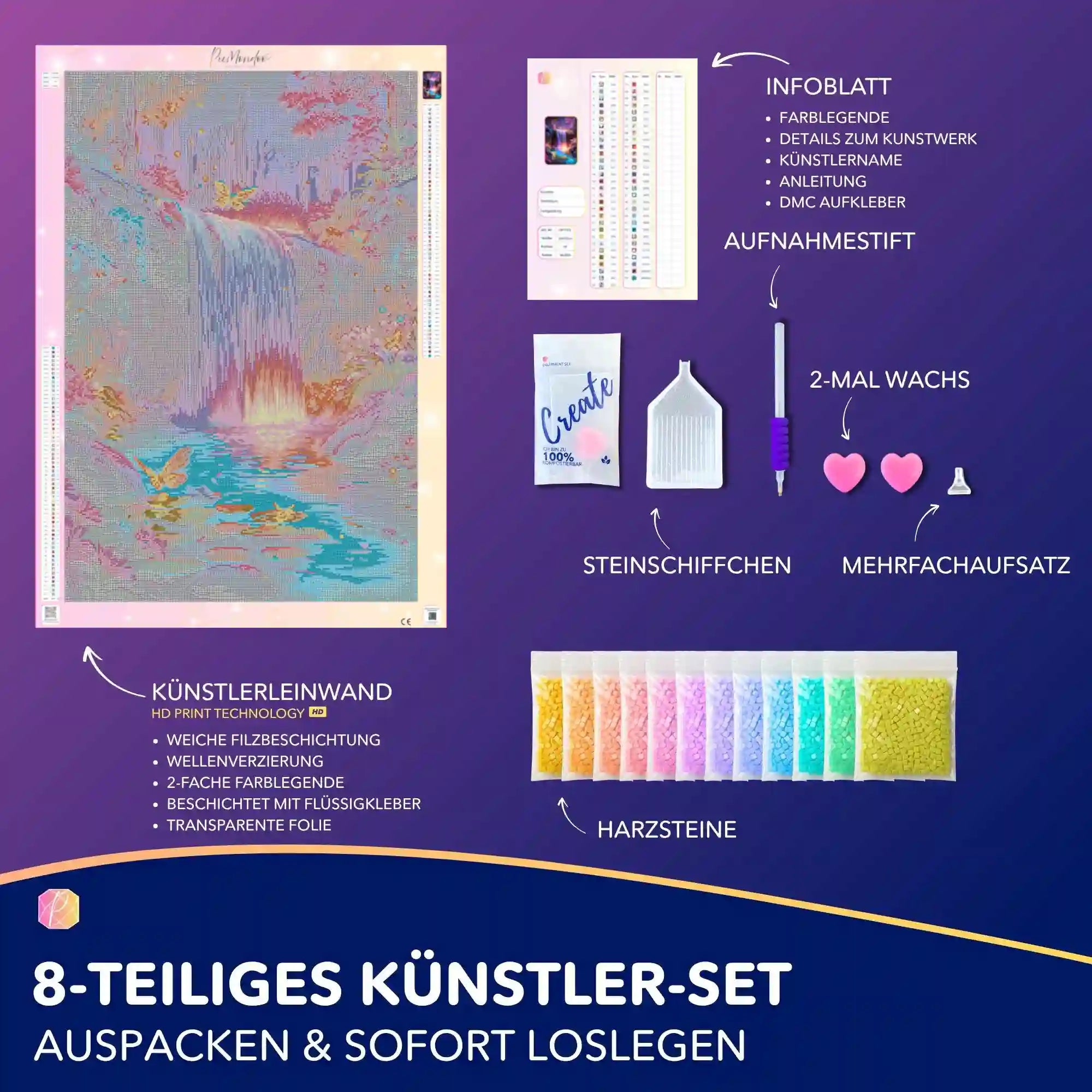 Diamond Painting - Hain der erwachten Farben